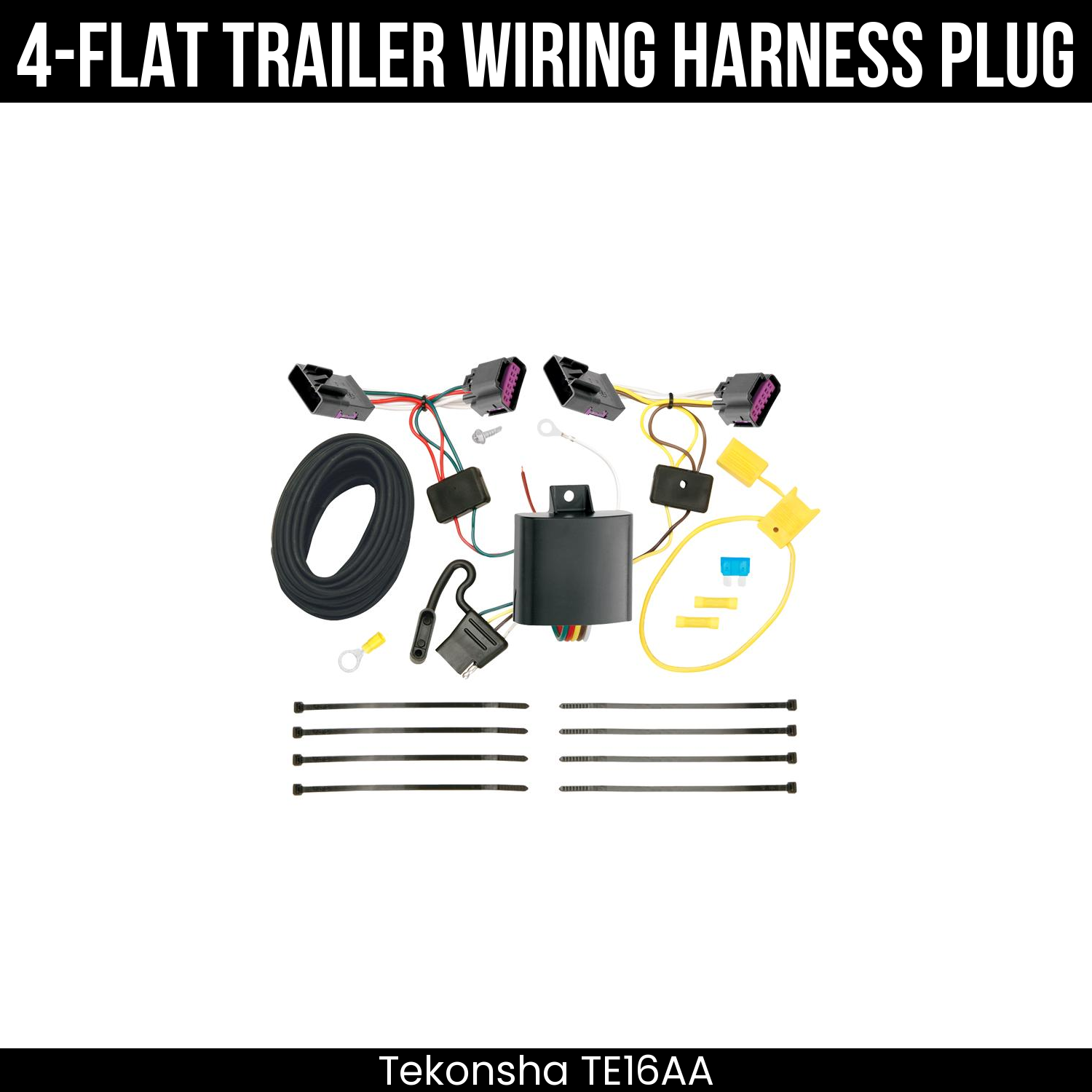 Trailer Wiring 4-Flat Plug Only