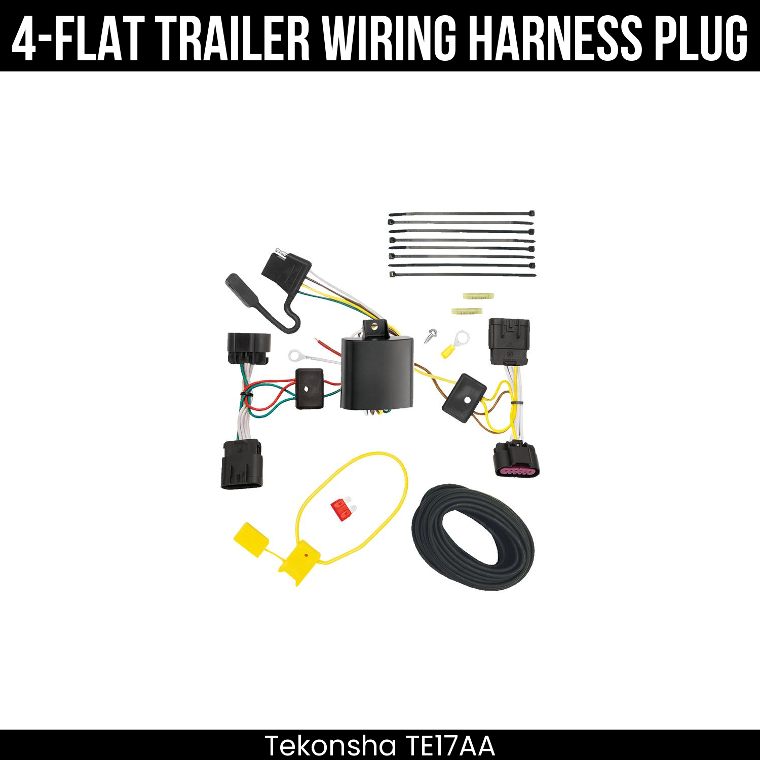 Trailer Wiring 4-Flat Plug Only