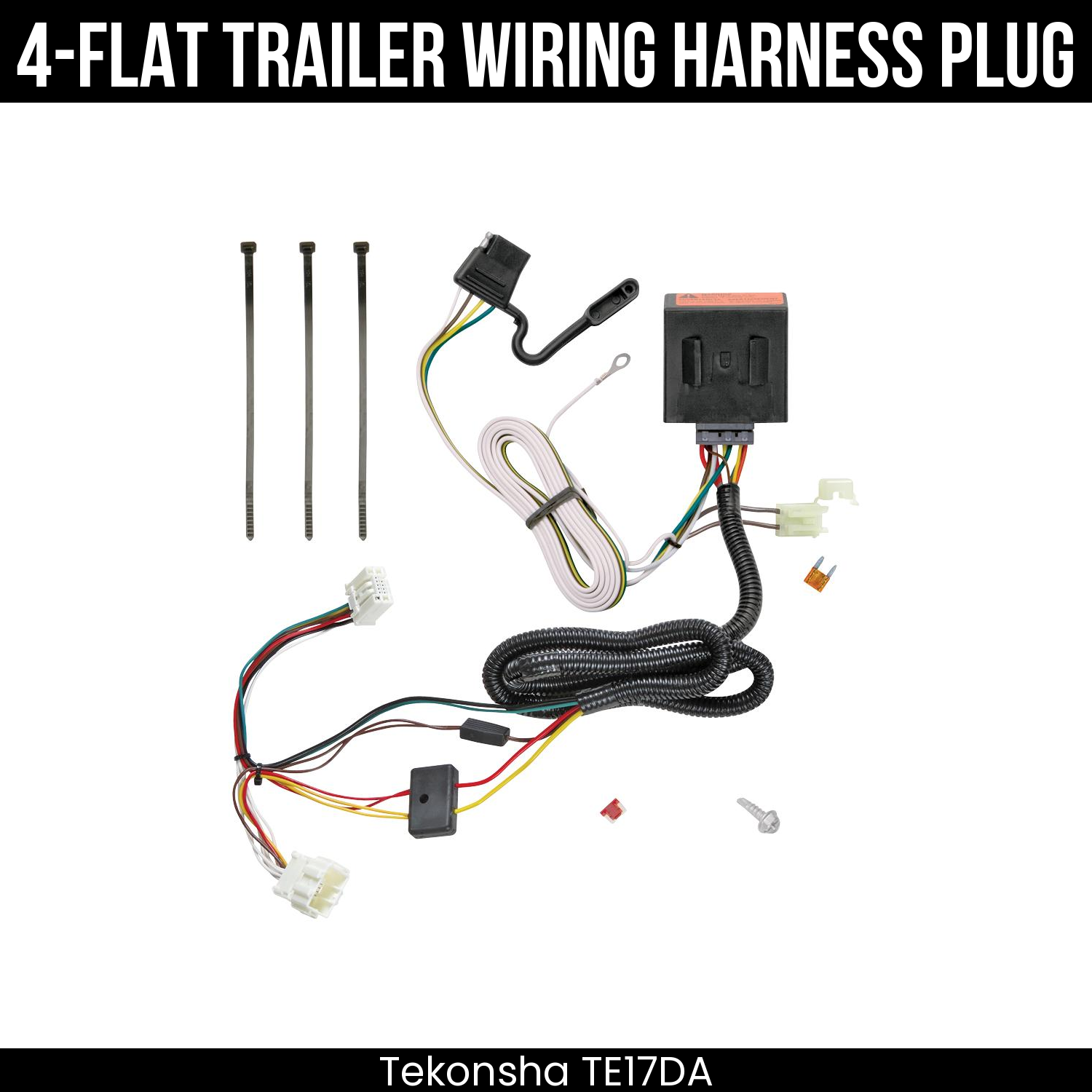 Trailer Wiring 4-Flat Plug Only