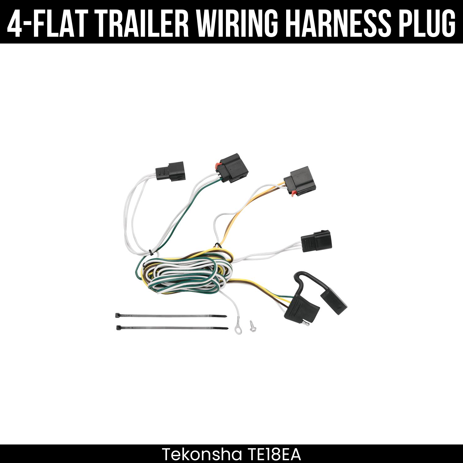 Trailer Wiring 4-Flat Plug Only