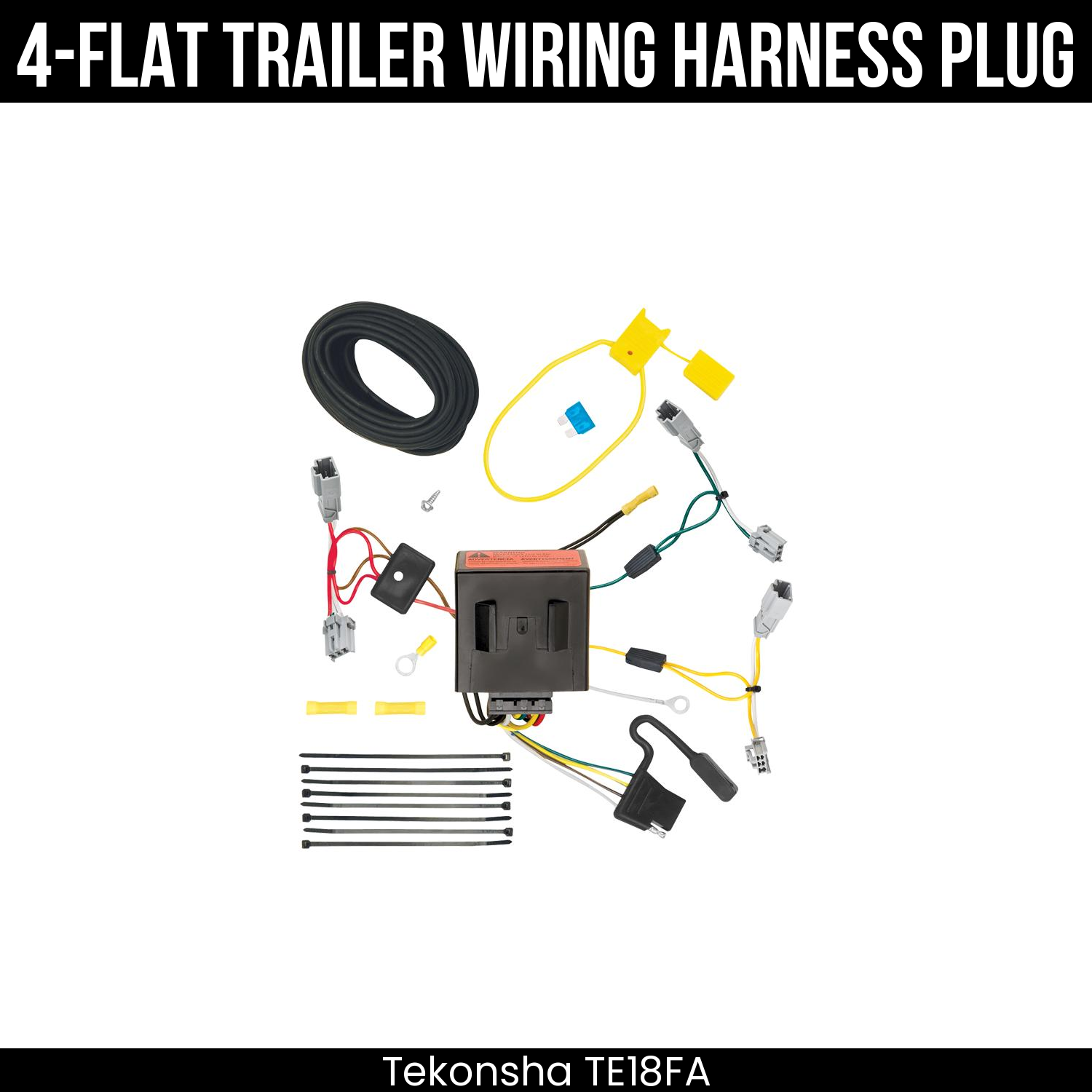 Trailer Wiring 4-Flat Plug Only
