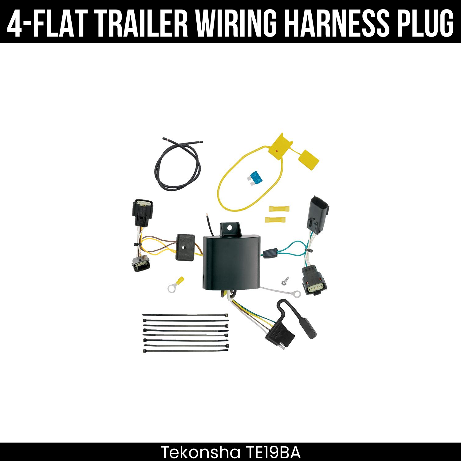Trailer Wiring 4-Flat Plug Only