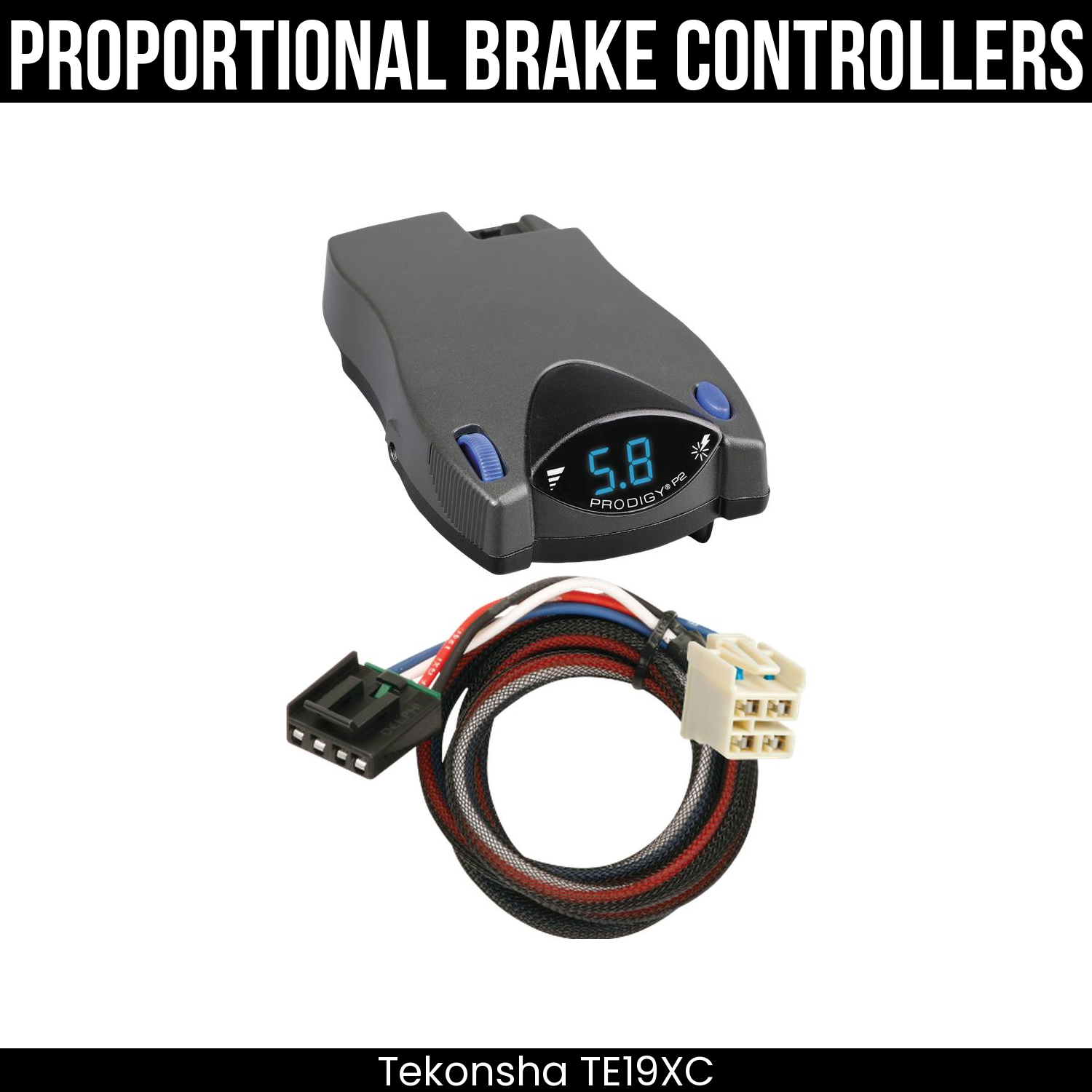 Tekonsha Prodigy P2 Brake Control , Plug Adapter