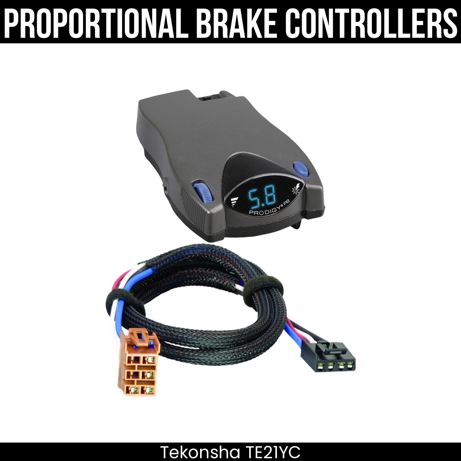 Tekonsha Prodigy P2 Brake Control , Plug Adapter