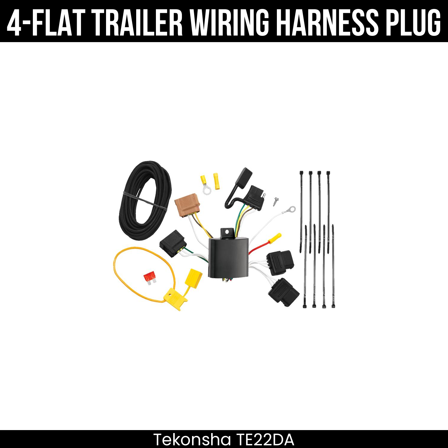 Trailer Wiring 4-Flat Plug Only