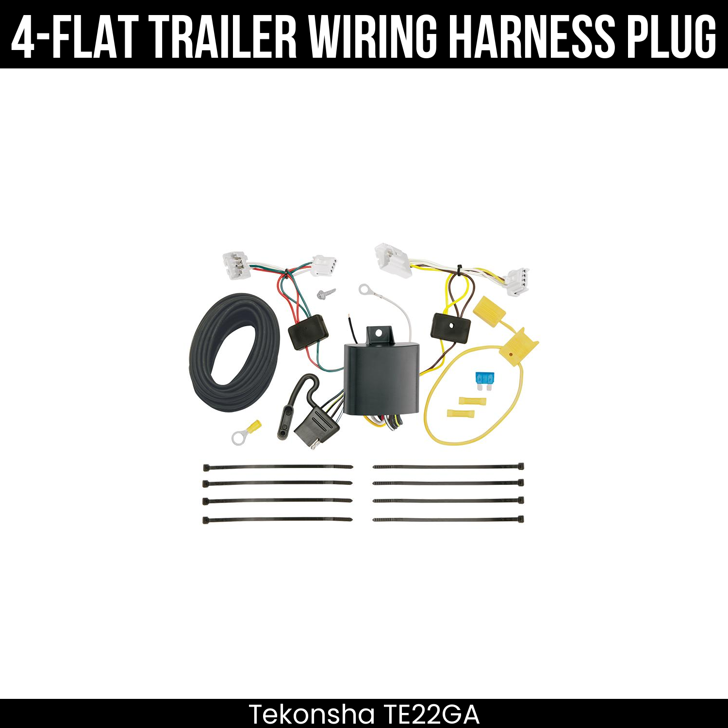 Trailer Wiring 4-Flat Plug Only