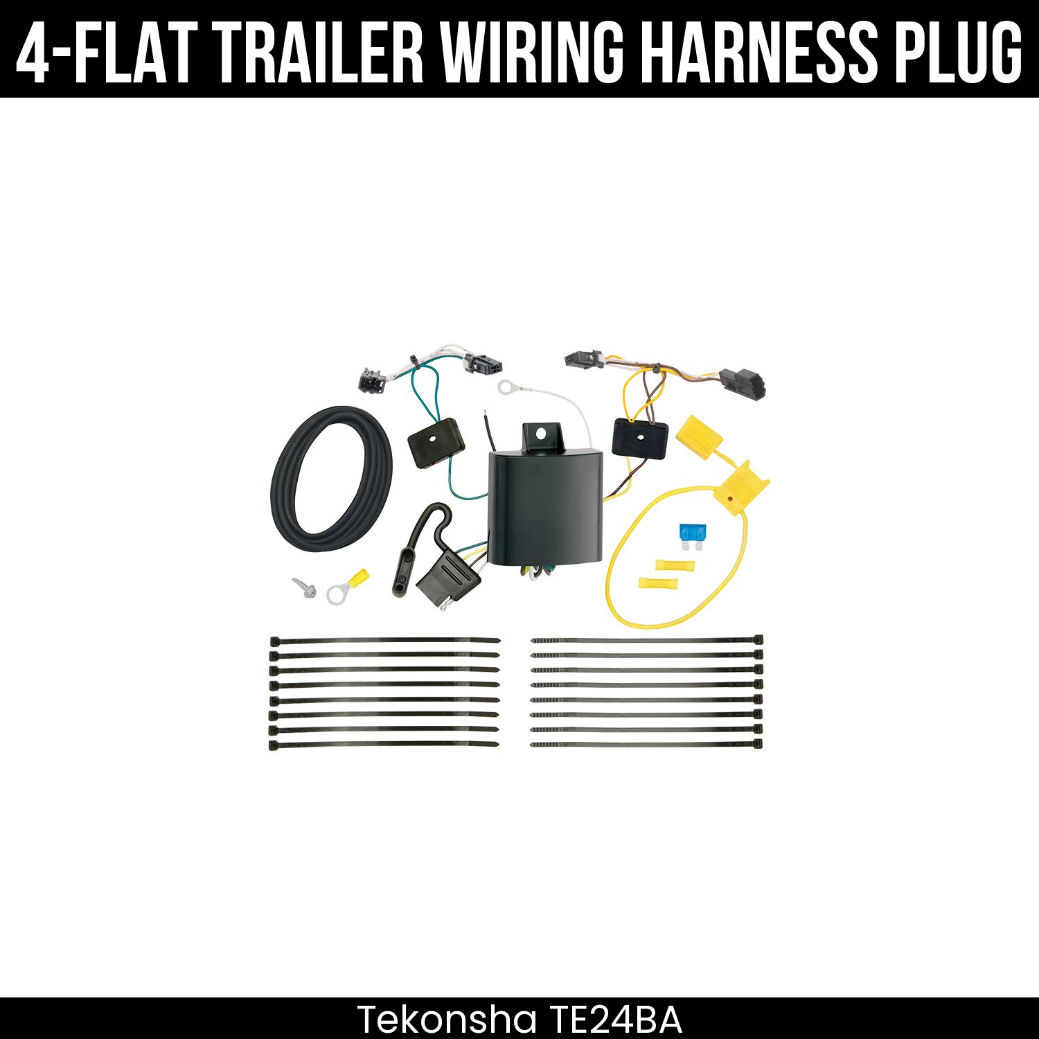 Trailer Wiring 4-Flat Plug Only