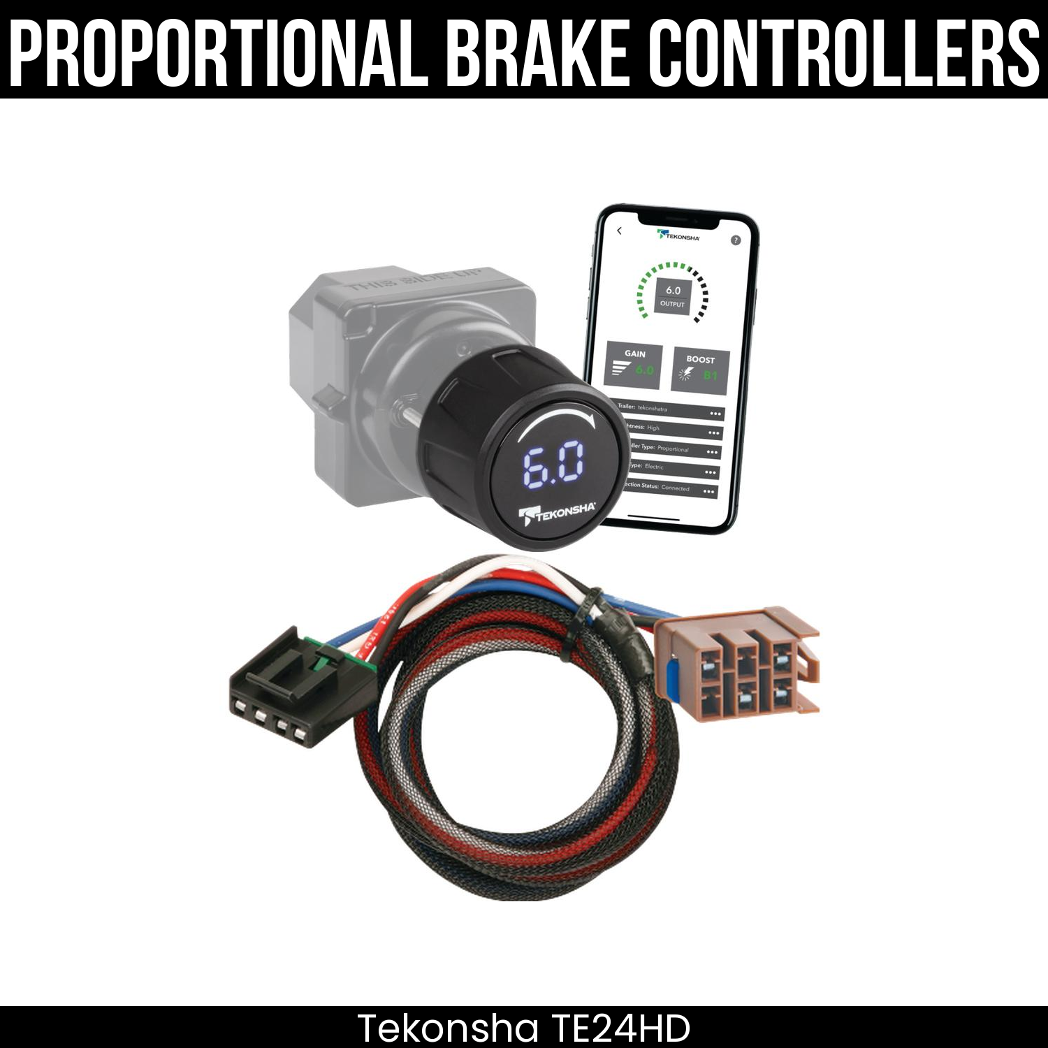 Tekonsha Prodigy iD Smart Brake Control , Plug Adapter