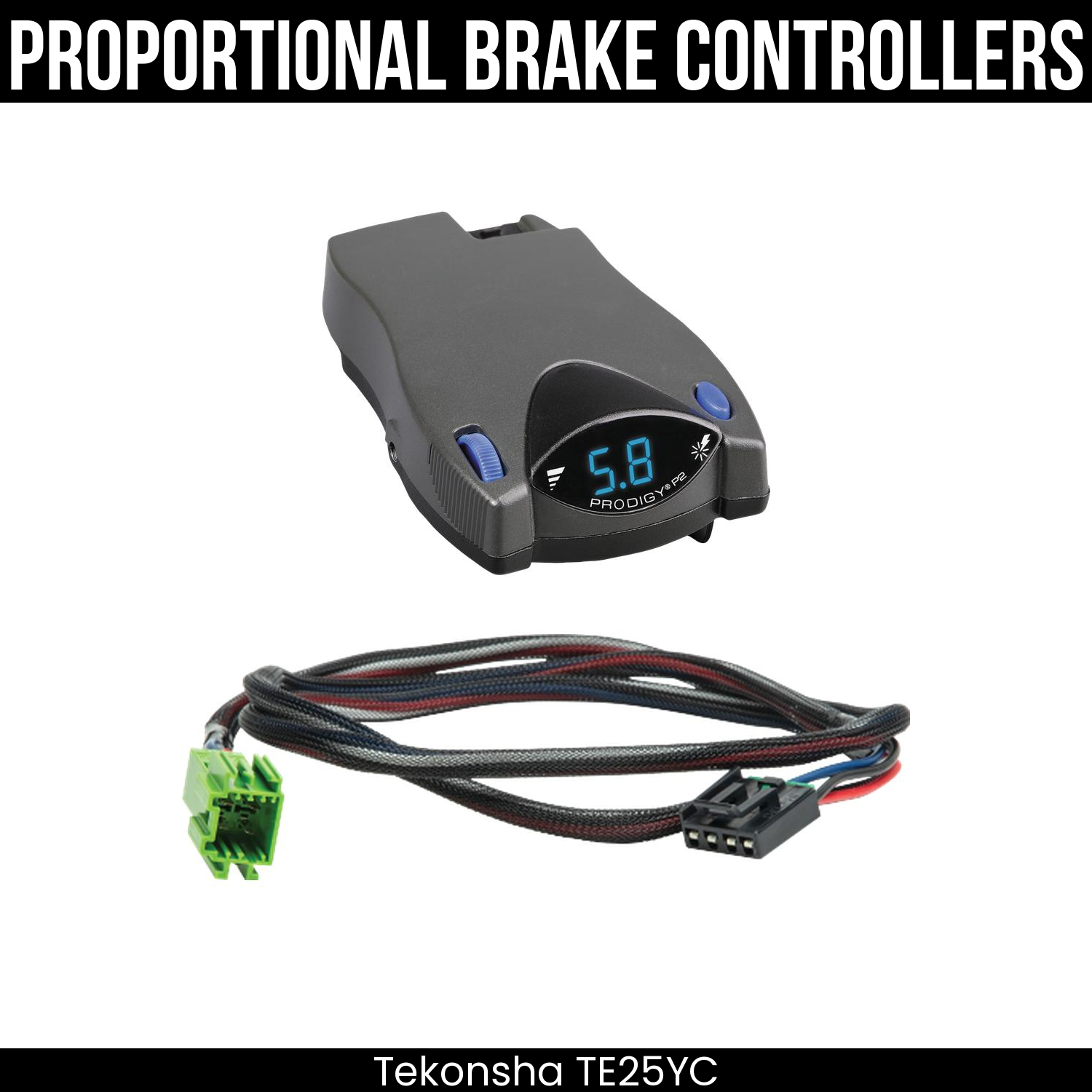 Tekonsha Prodigy P2 Brake Control , Plug Adapter