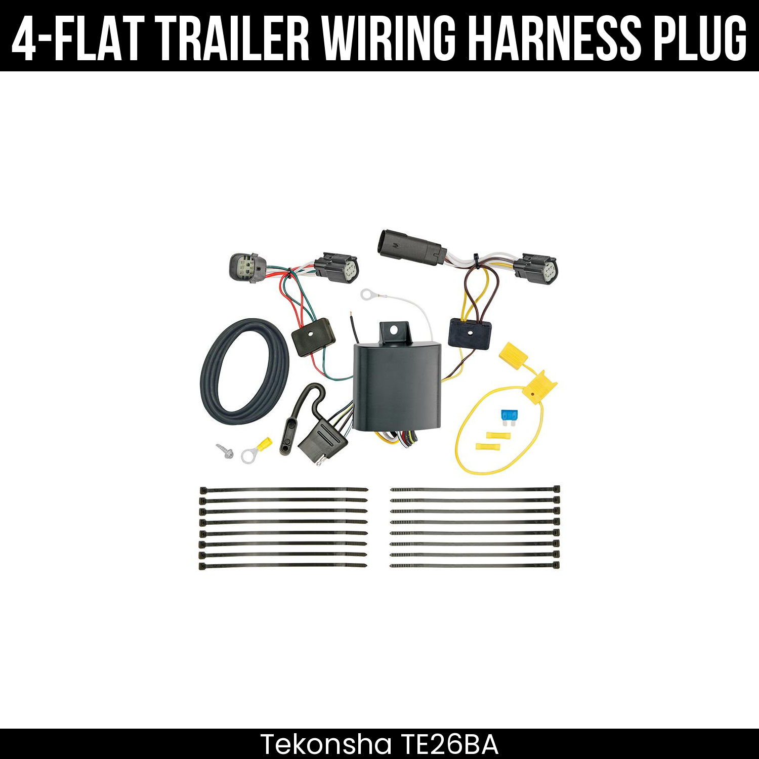 Trailer Wiring 4-Flat Plug Only