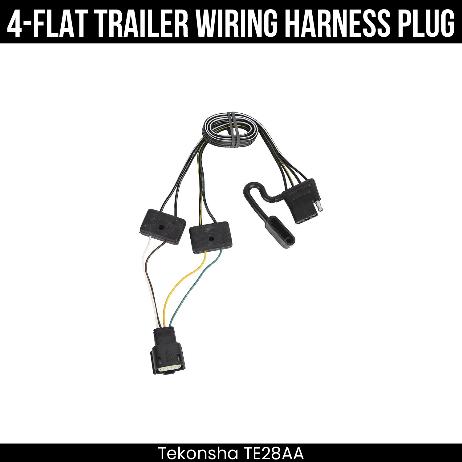 Trailer Wiring 4-Flat Plug Only