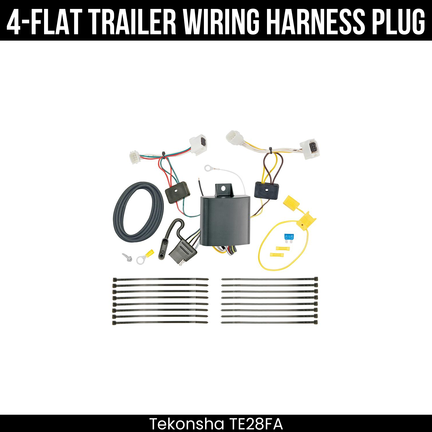 Trailer Wiring 4-Flat Plug Only
