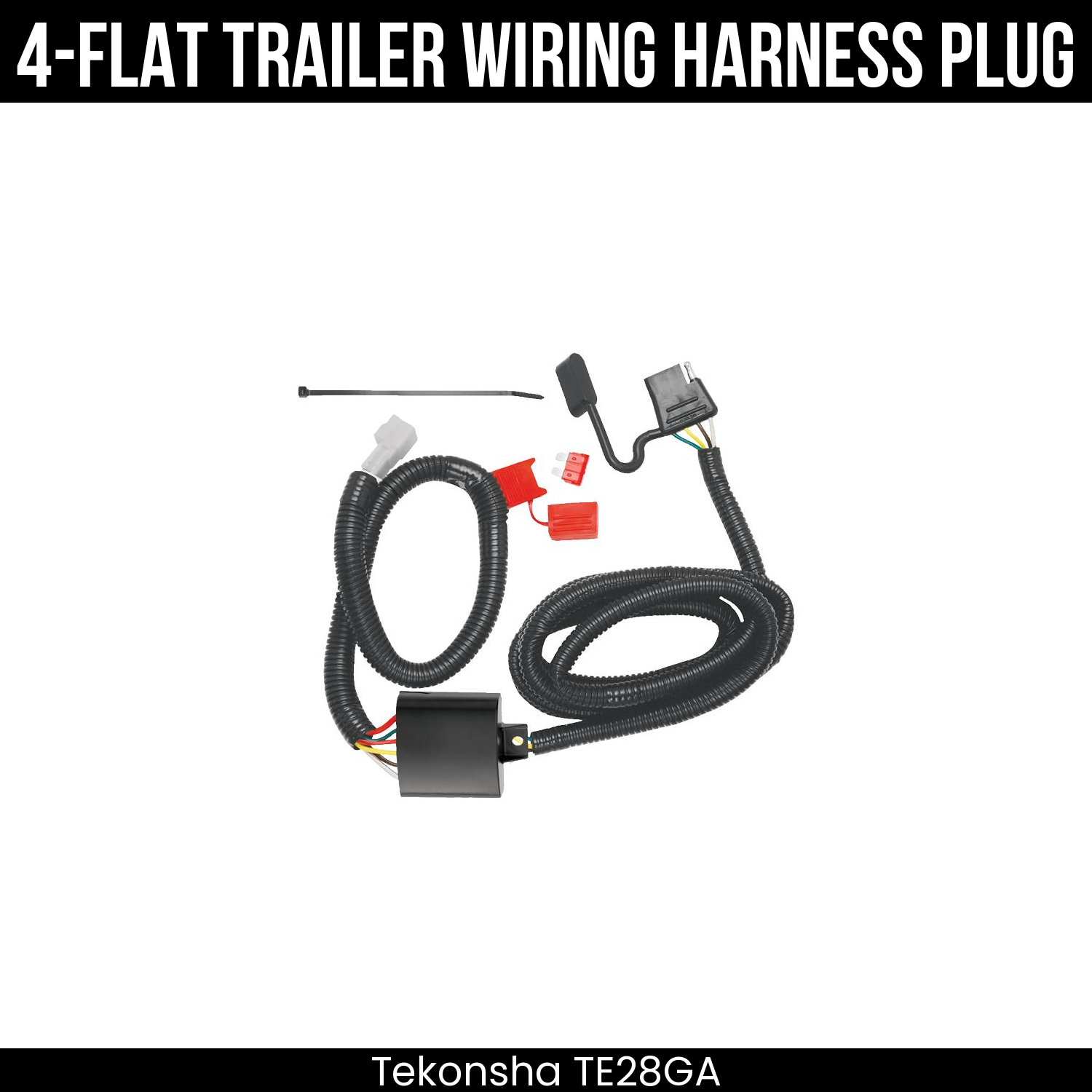 Trailer Wiring 4-Flat Plug Only