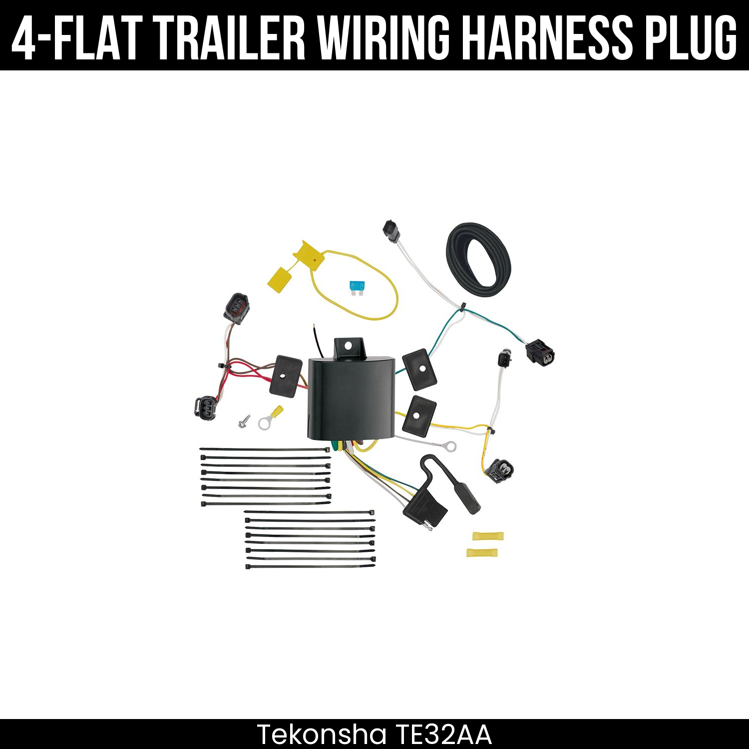 Trailer Wiring 4-Flat Plug Only