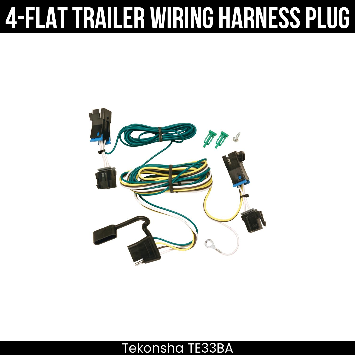 Trailer Wiring 4-Flat Plug Only