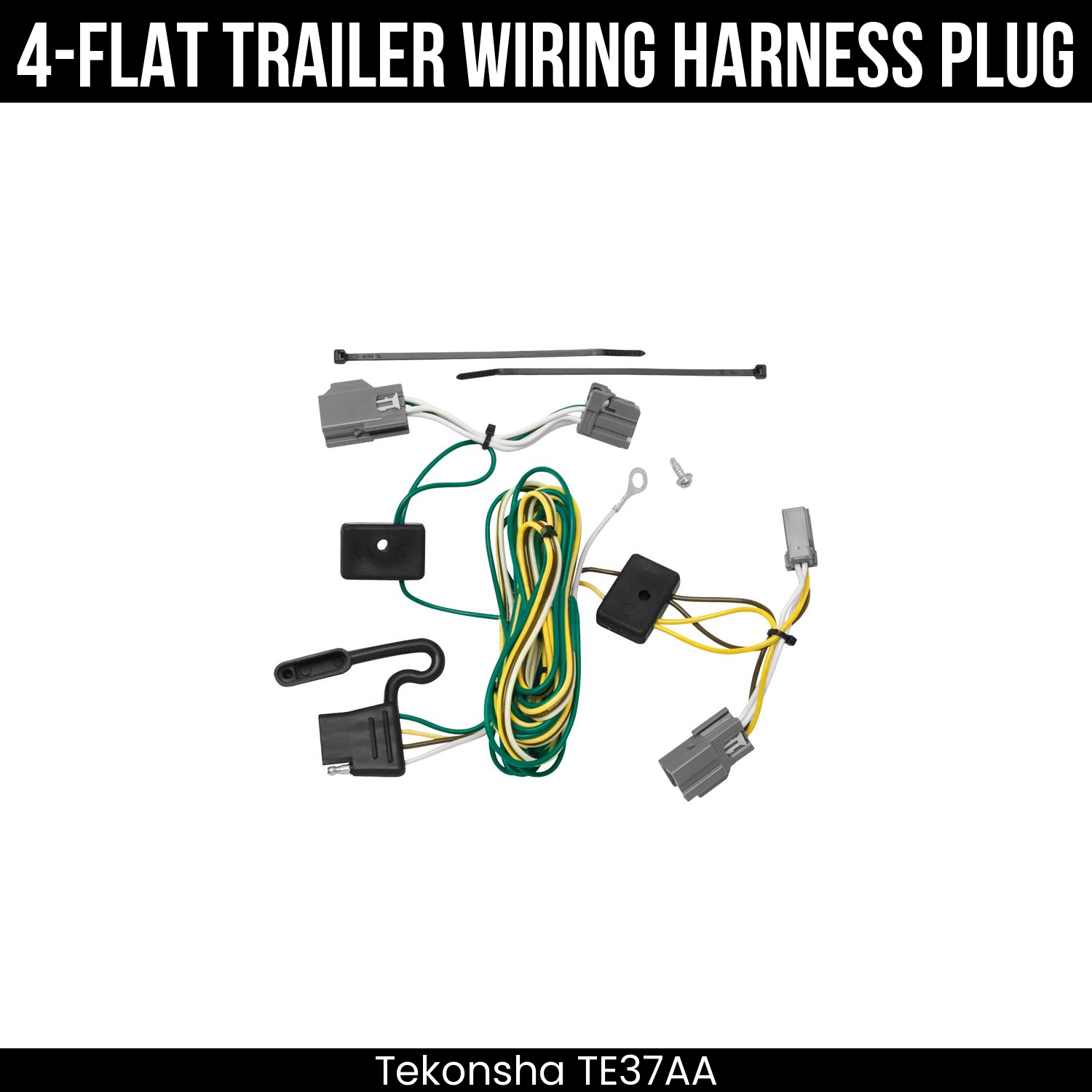 Trailer Wiring 4-Flat Plug Only