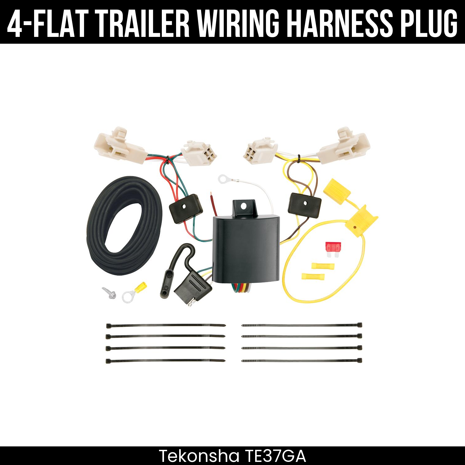 Trailer Wiring 4-Flat Plug Only