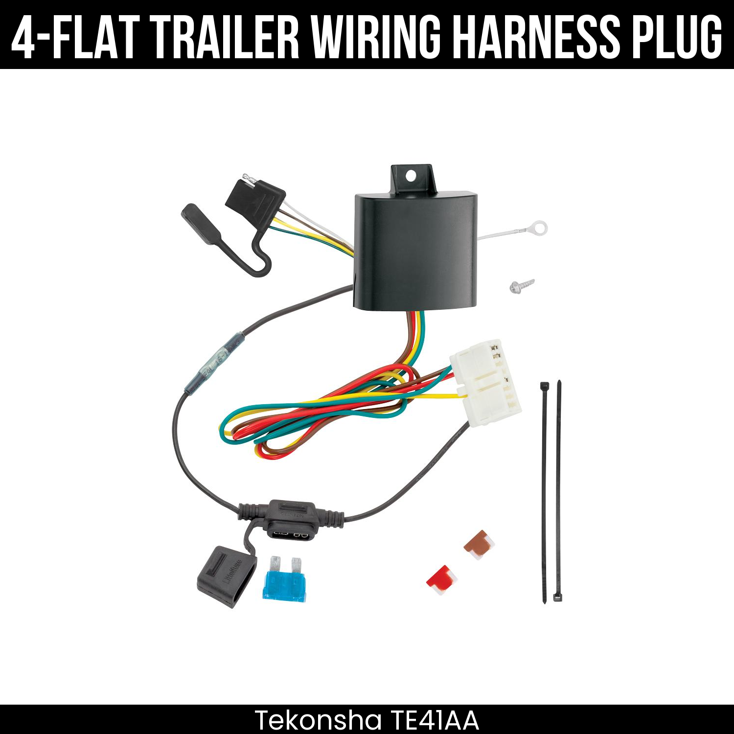 Trailer Wiring 4-Flat Plug Only
