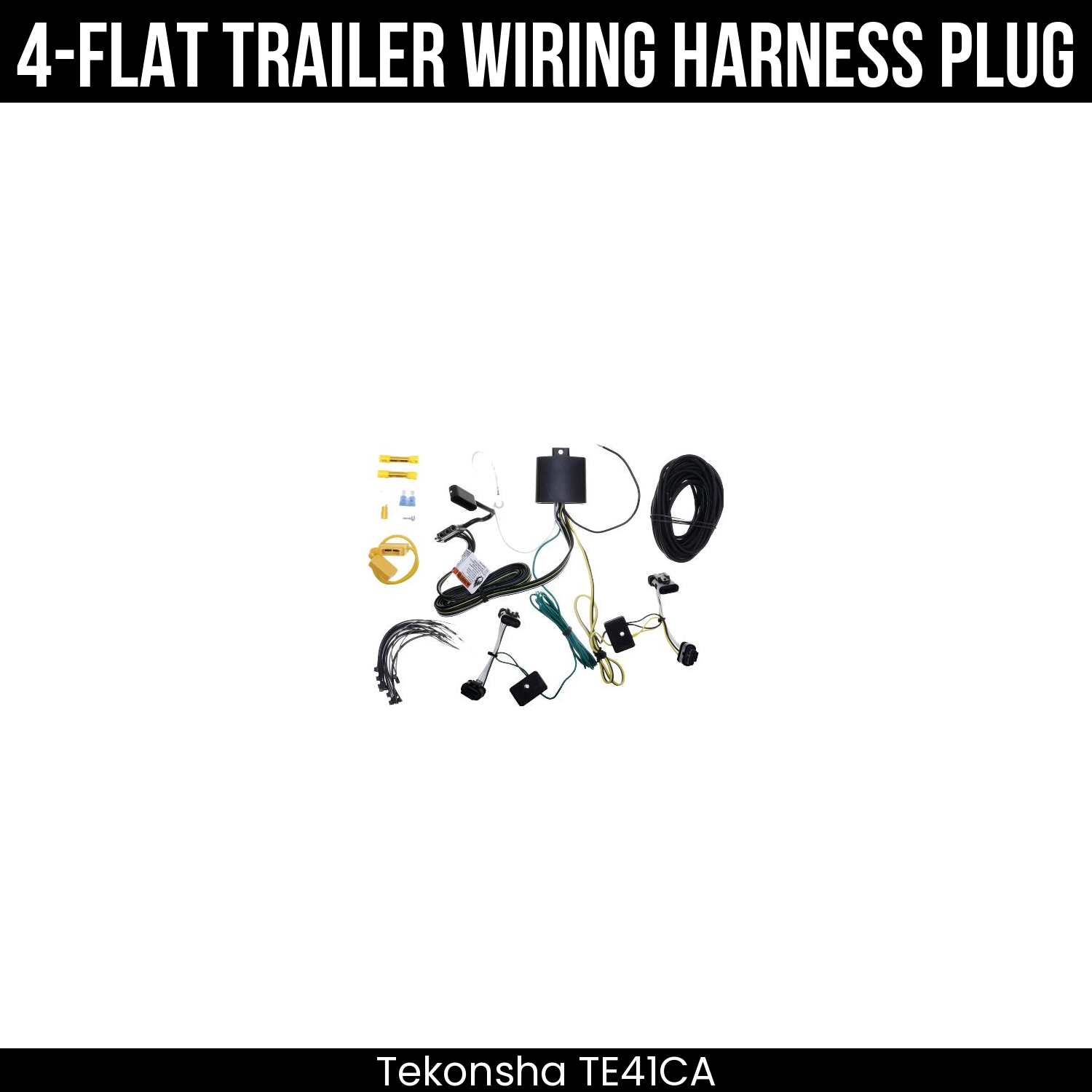 Trailer Wiring 4-Flat Plug Only