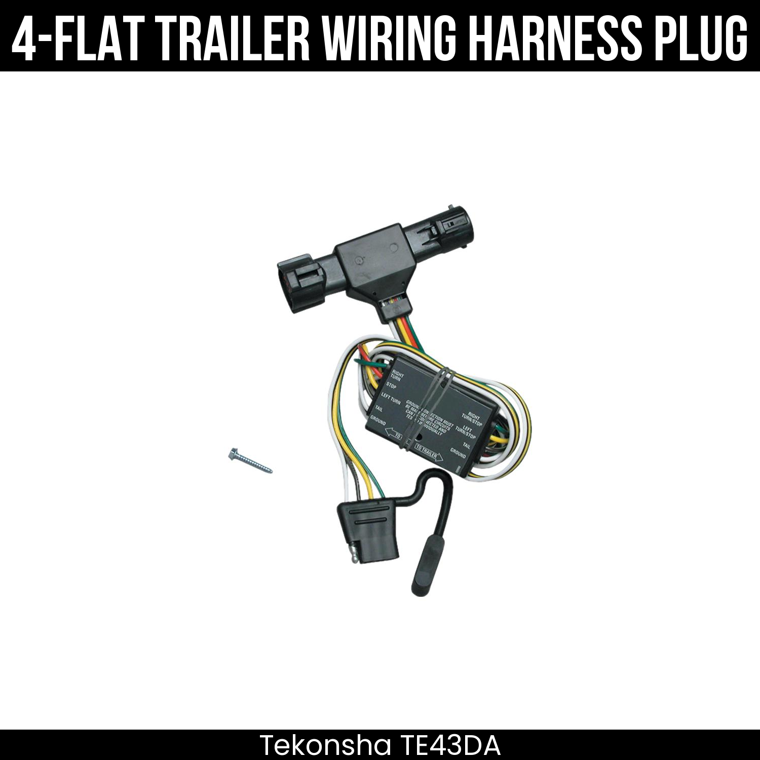 Trailer Wiring 4-Flat Plug Only