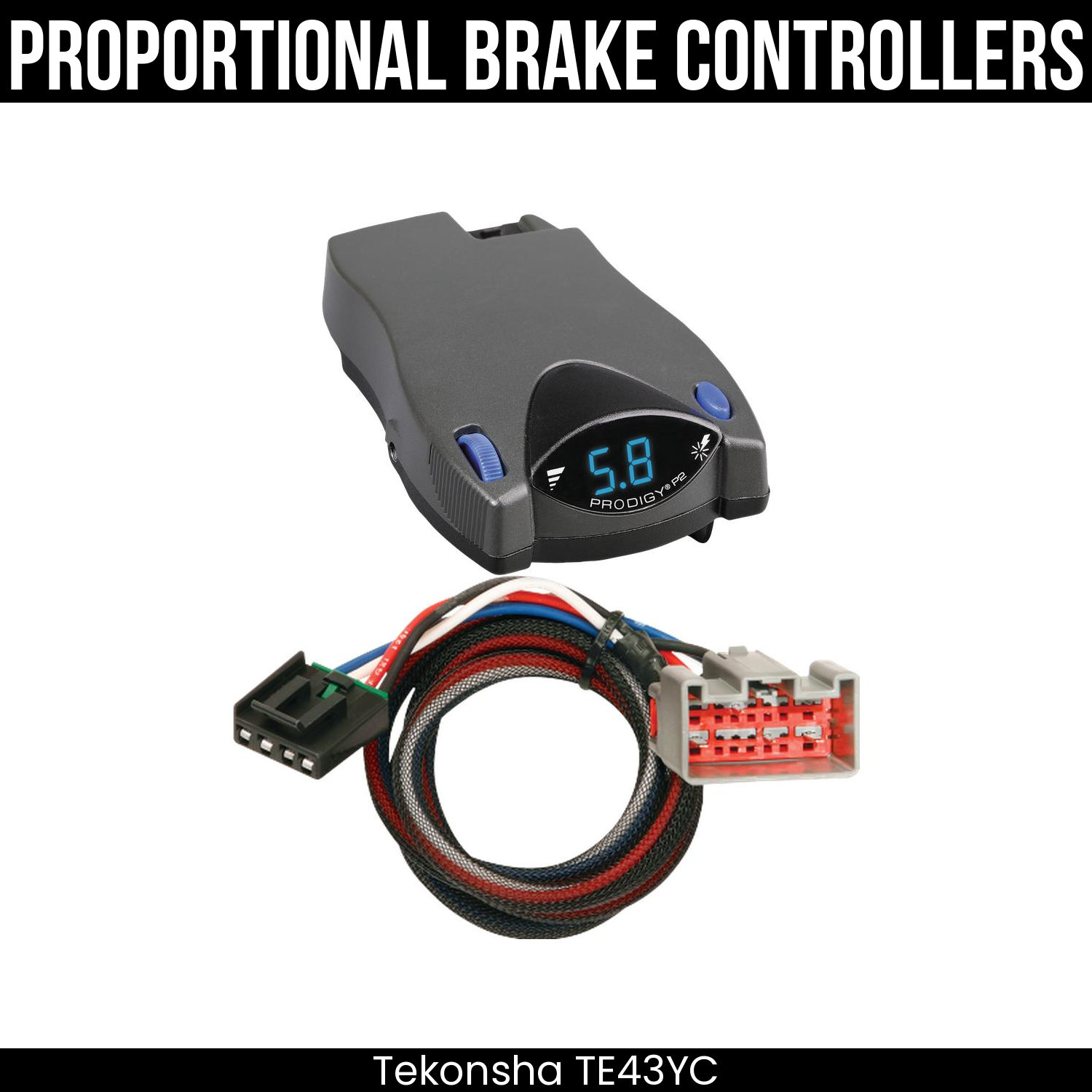 Tekonsha Prodigy P2 Brake Control , Plug Adapter