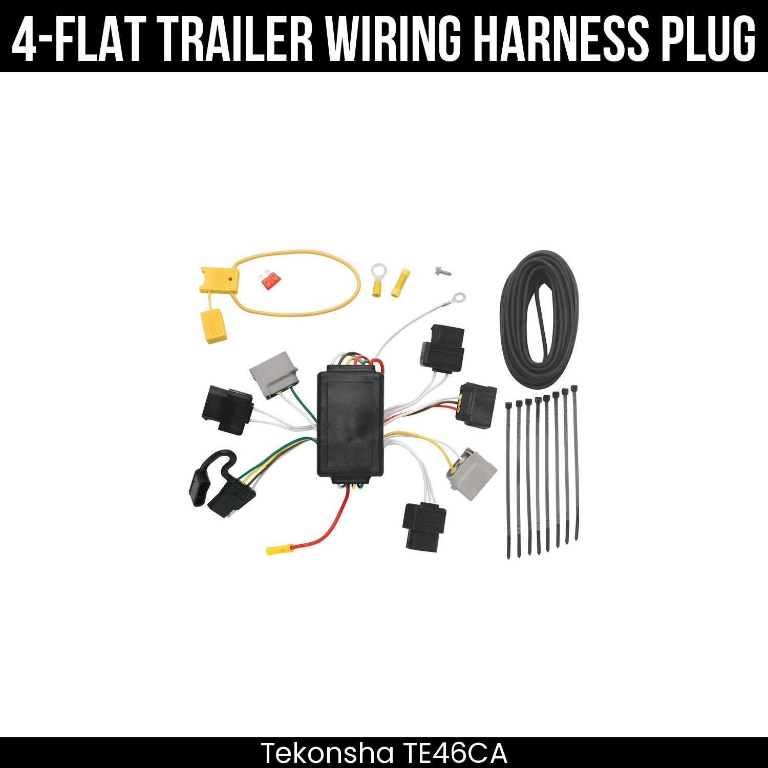 Trailer Wiring 4-Flat Plug Only