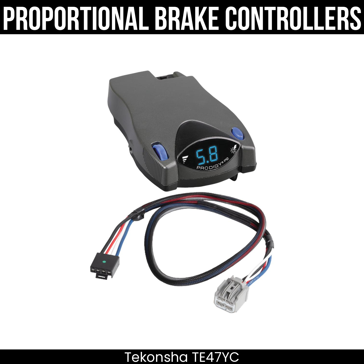 Tekonsha Prodigy P2 Brake Control , Plug Adapter