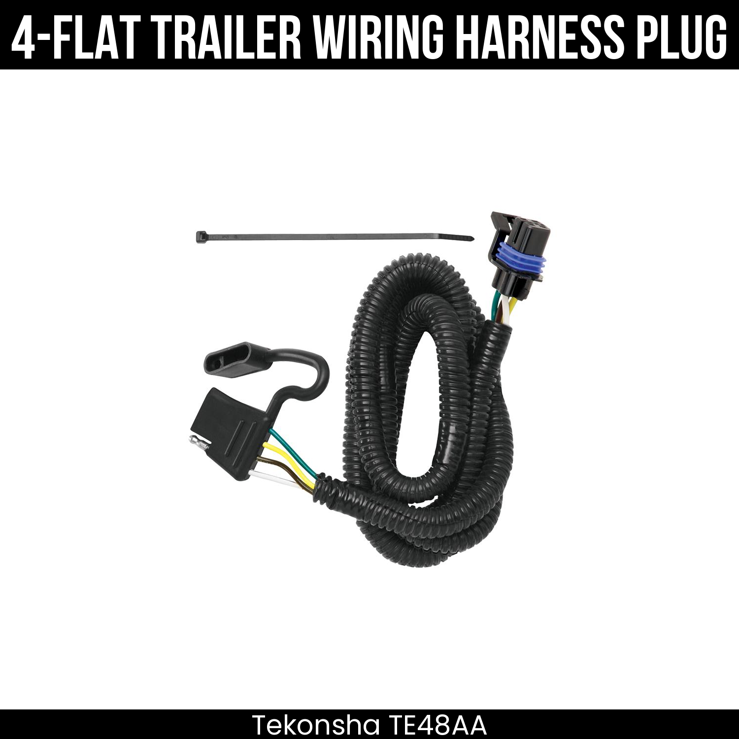 Trailer Wiring 4-Flat Plug Only