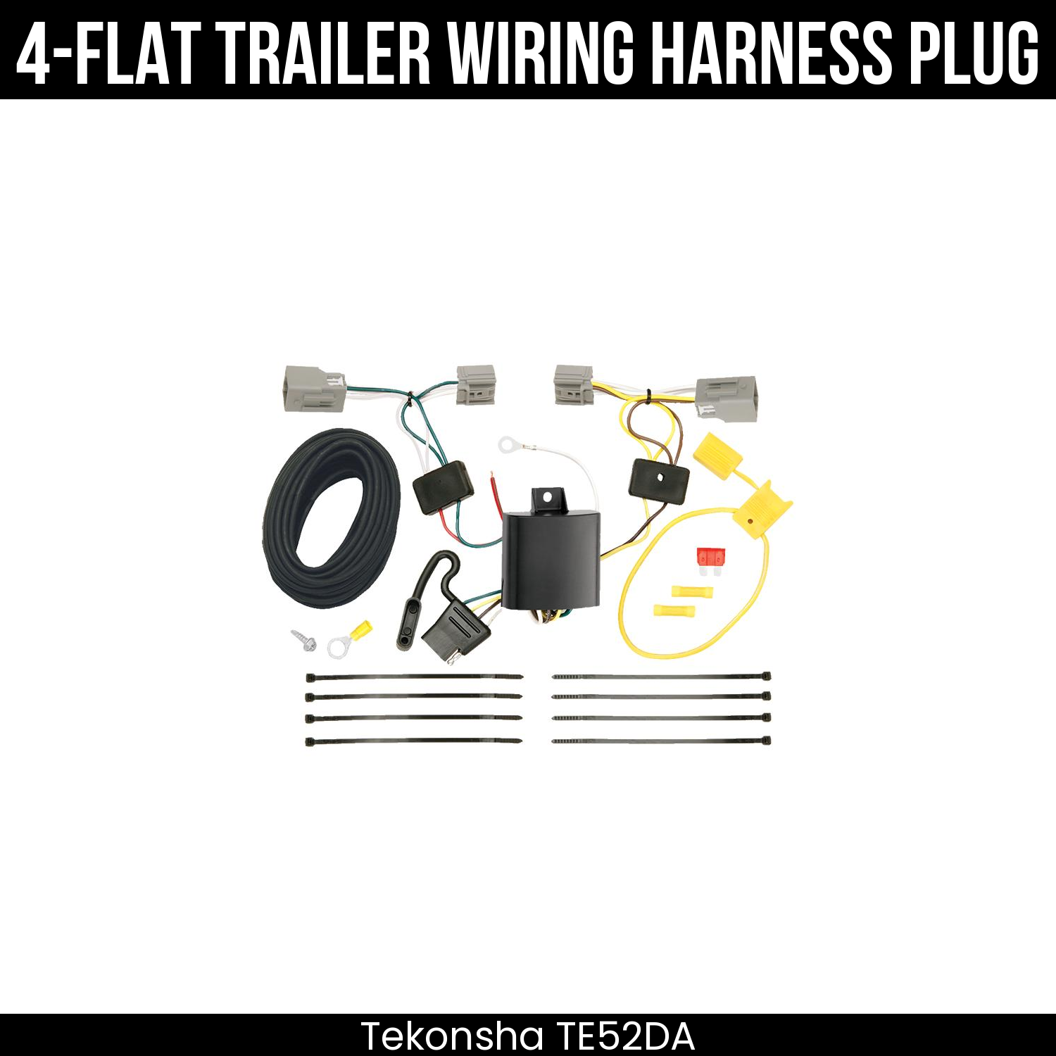 Trailer Wiring 4-Flat Plug Only