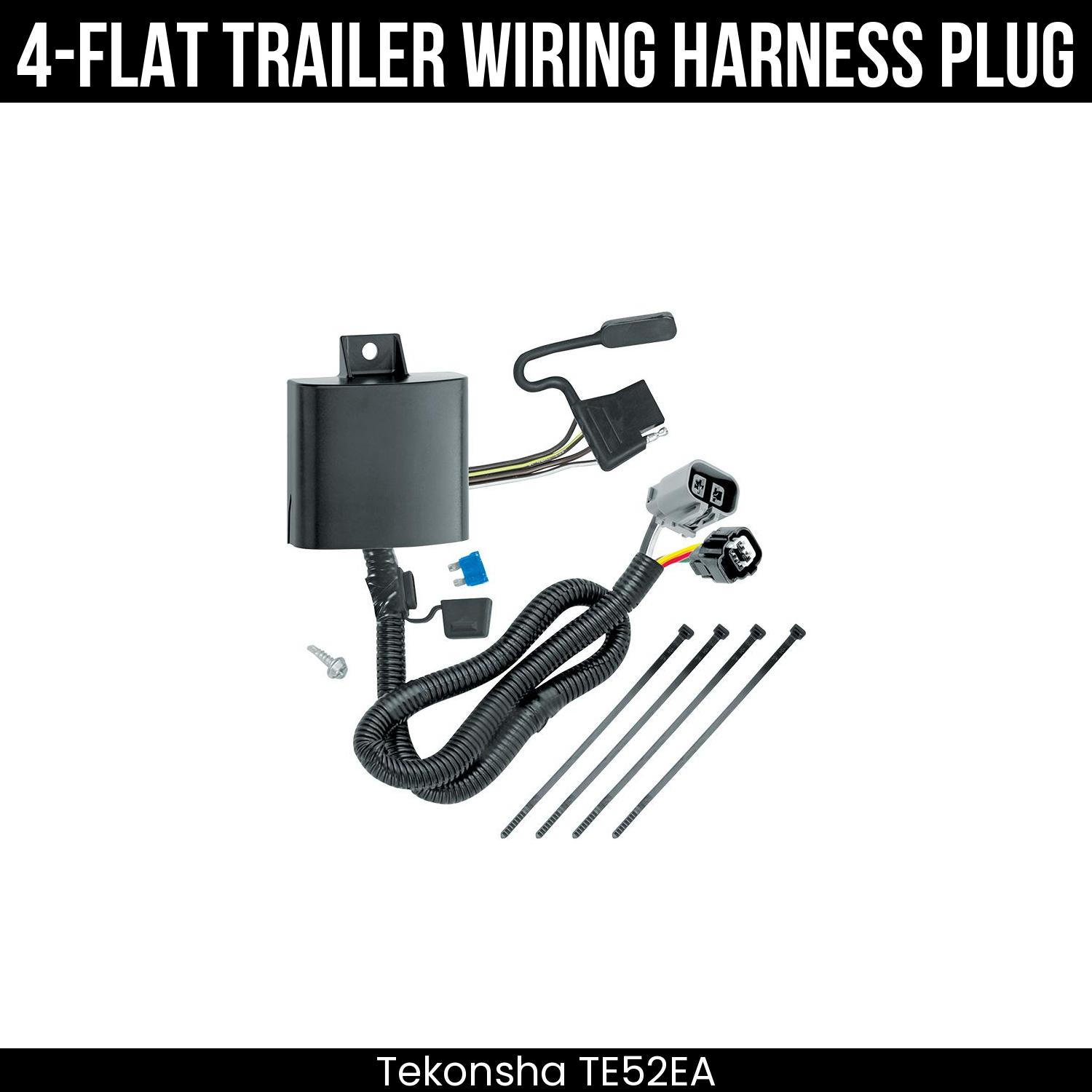 Trailer Wiring 4-Flat Plug Only