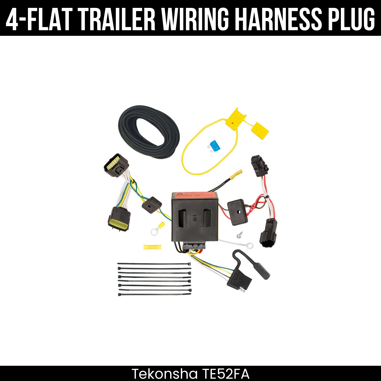 Trailer Wiring 4-Flat Plug Only