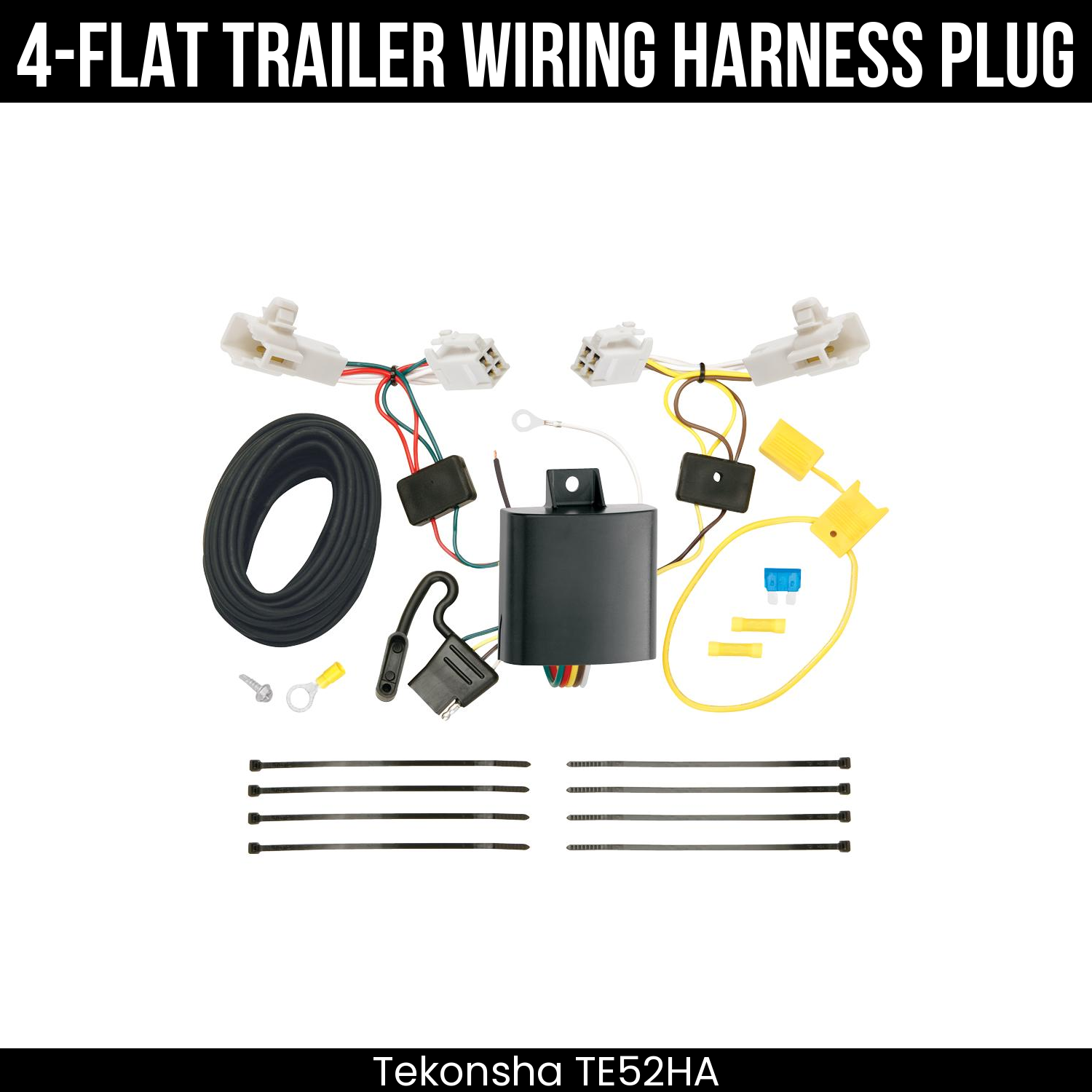 Trailer Wiring 4-Flat Plug Only