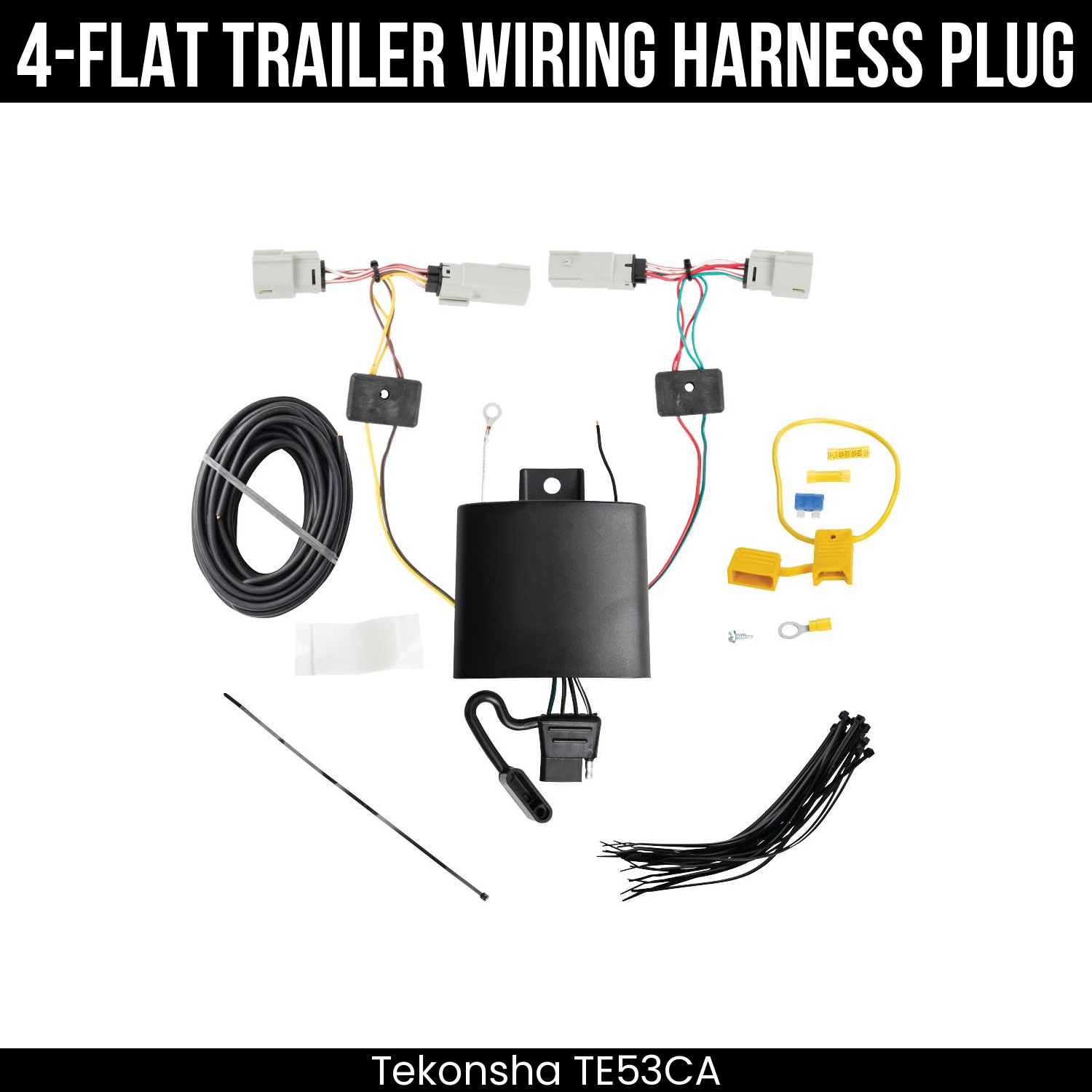 Trailer Wiring 4-Flat Plug Only