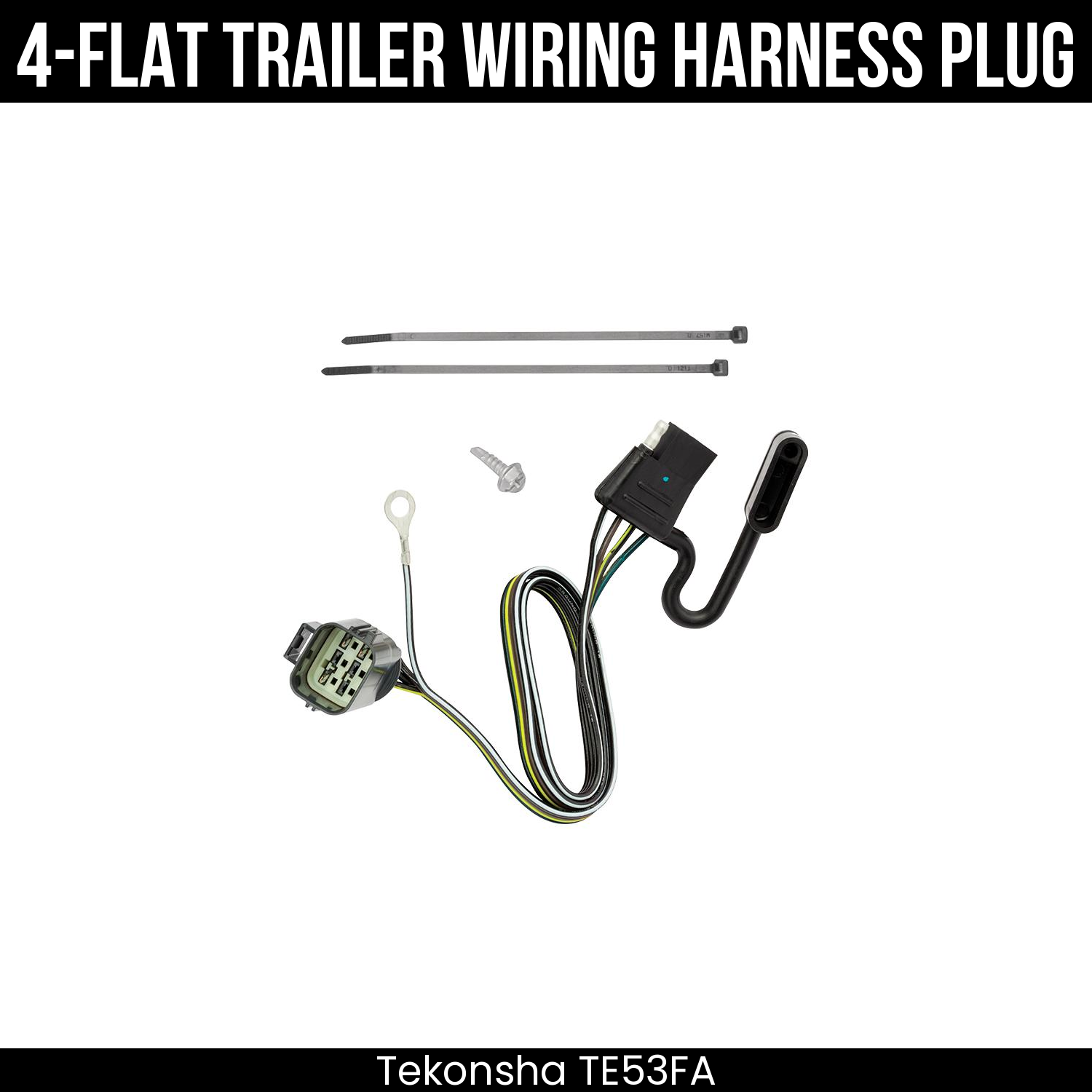 Trailer Wiring 4-Flat Plug Only