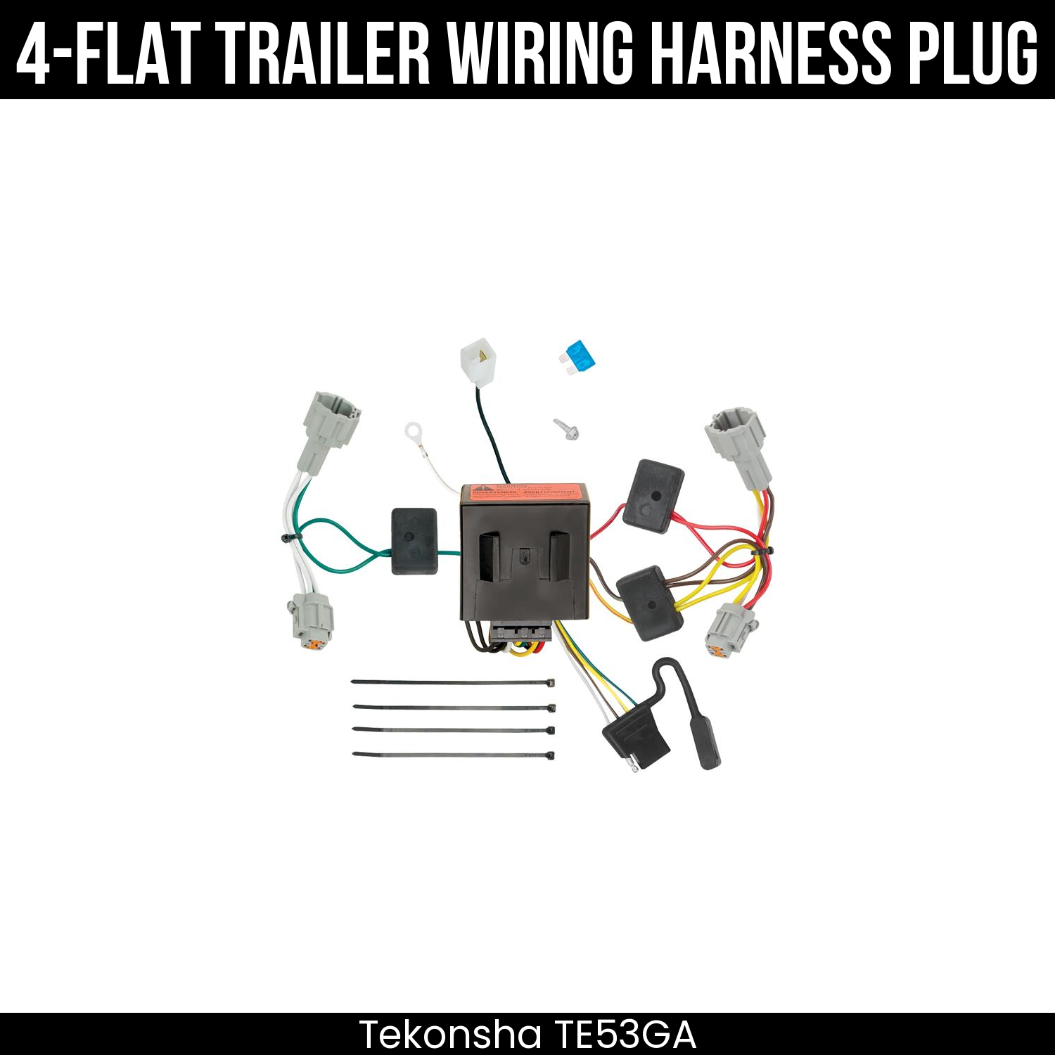 Trailer Wiring 4-Flat Plug Only