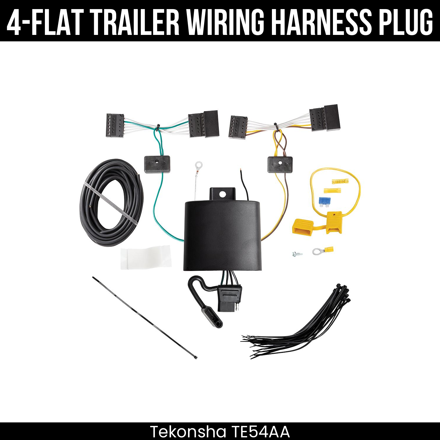 Trailer Wiring 4-Flat Plug Only