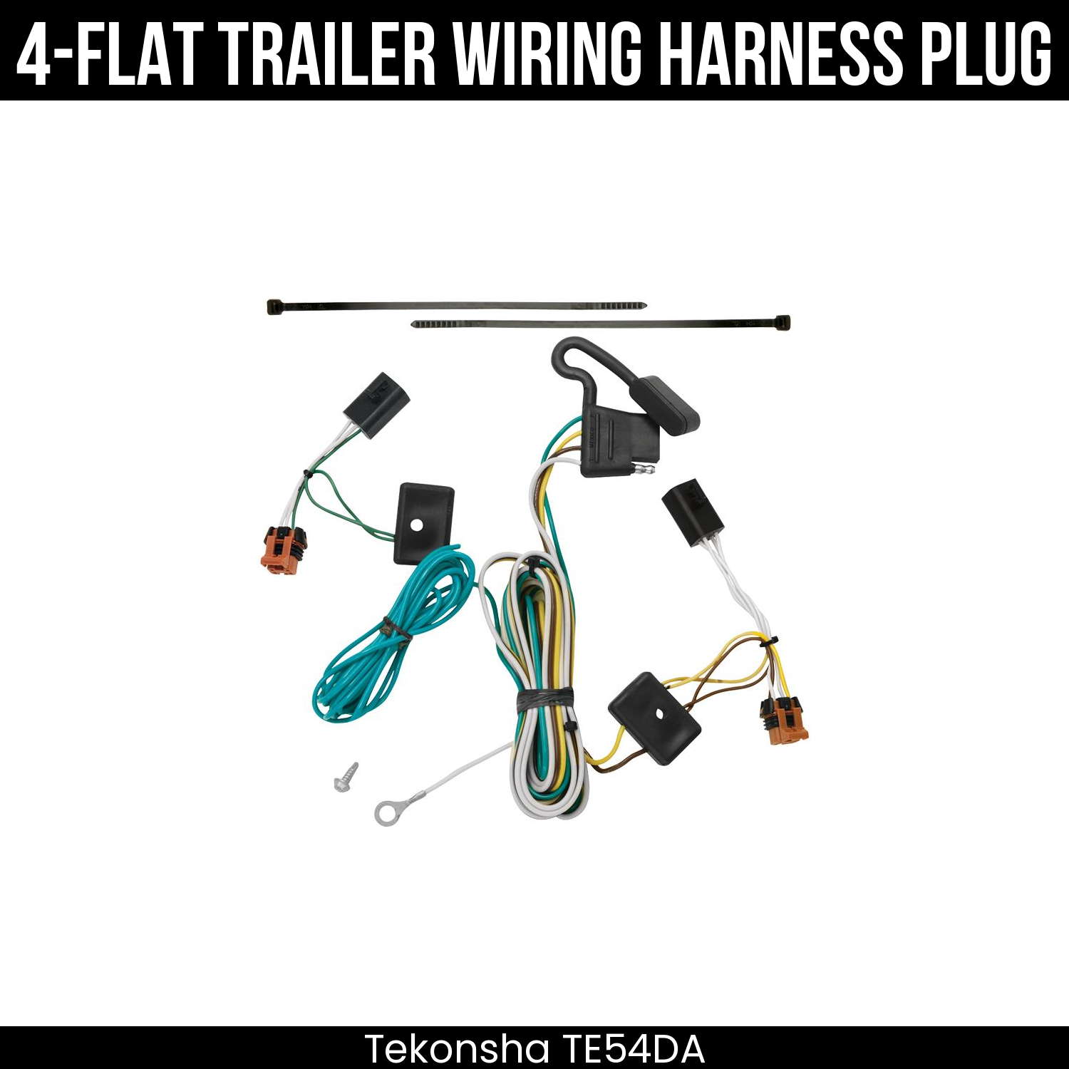 Trailer Wiring 4-Flat Plug Only