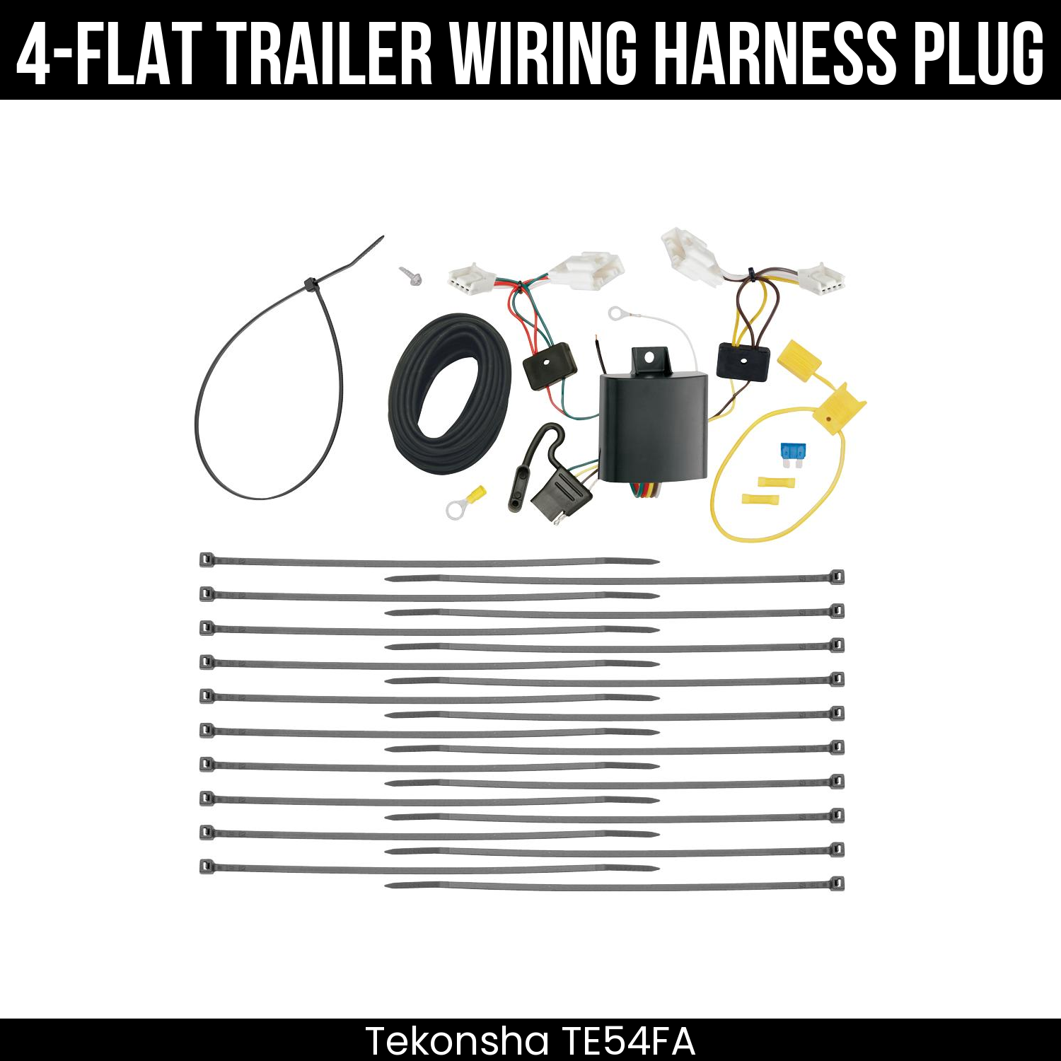 Trailer Wiring 4-Flat Plug Only