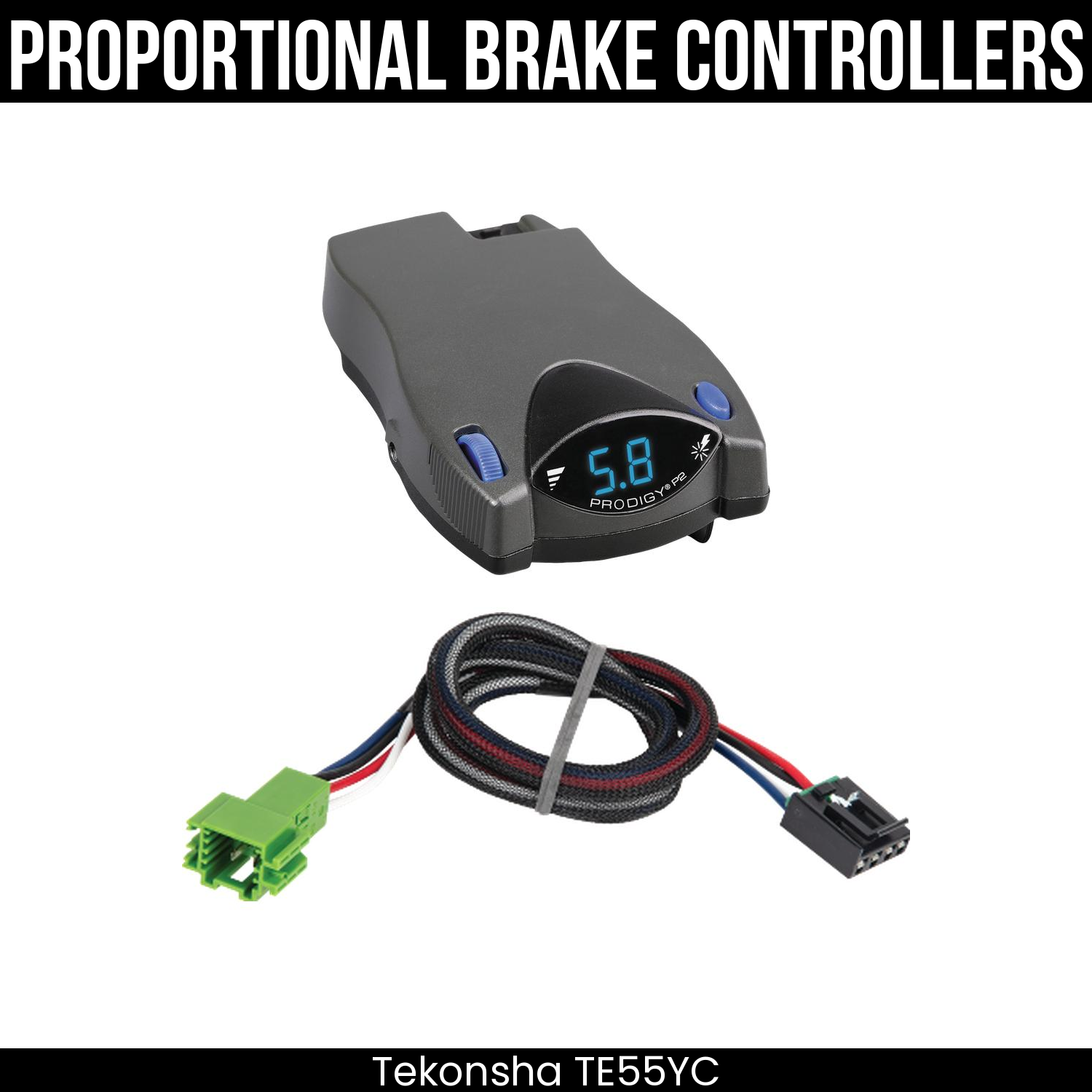 Tekonsha Prodigy P2 Brake Control , Plug Adapter