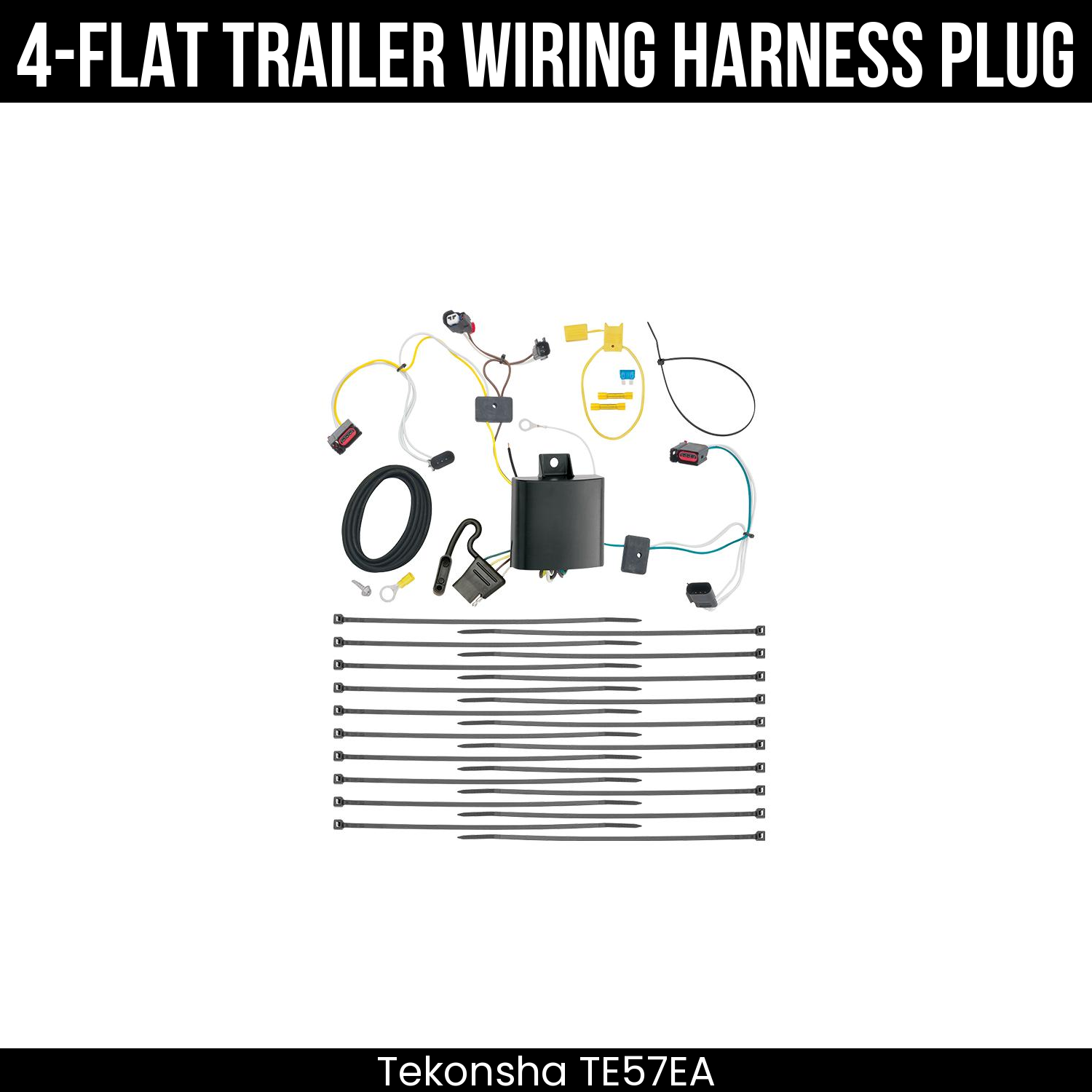 Trailer Wiring 4-Flat Plug Only