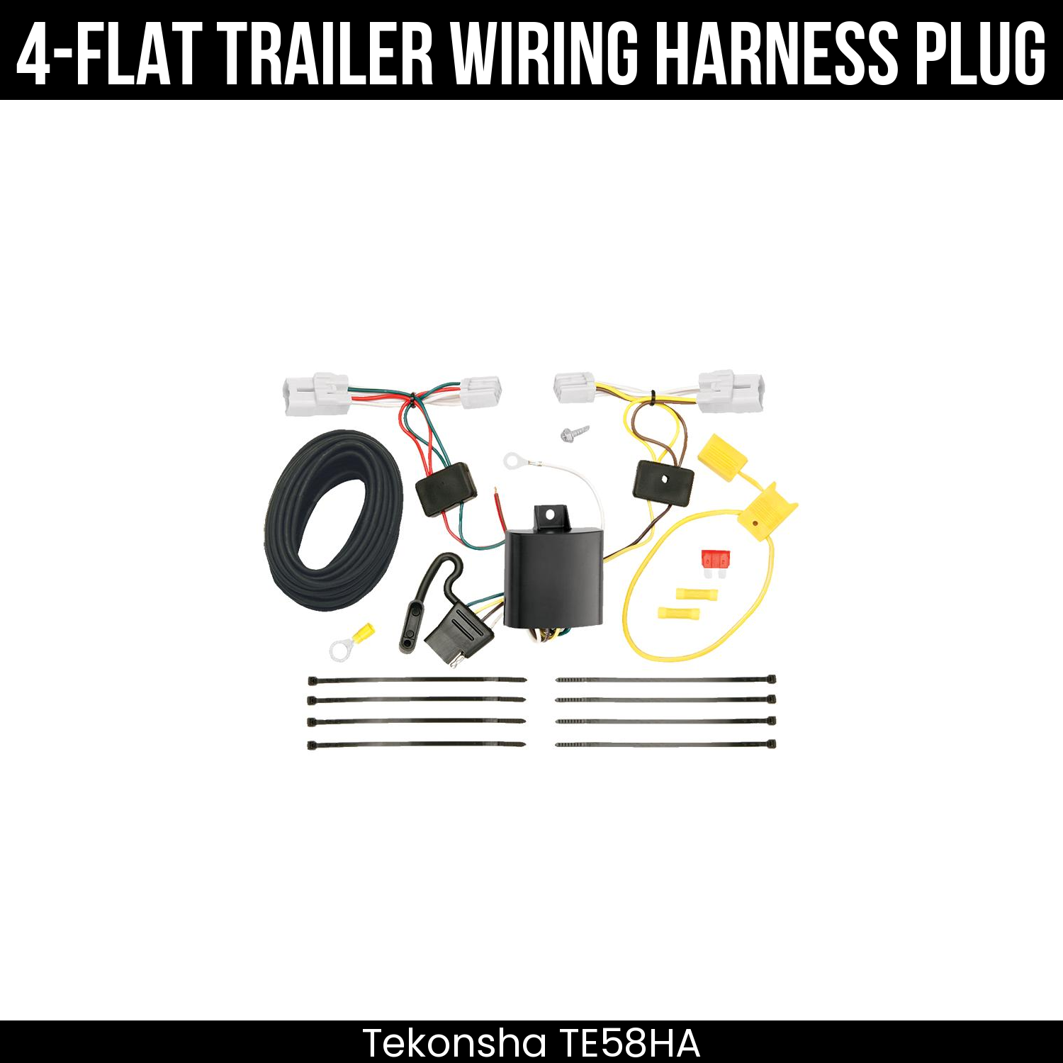 Trailer Wiring 4-Flat Plug Only