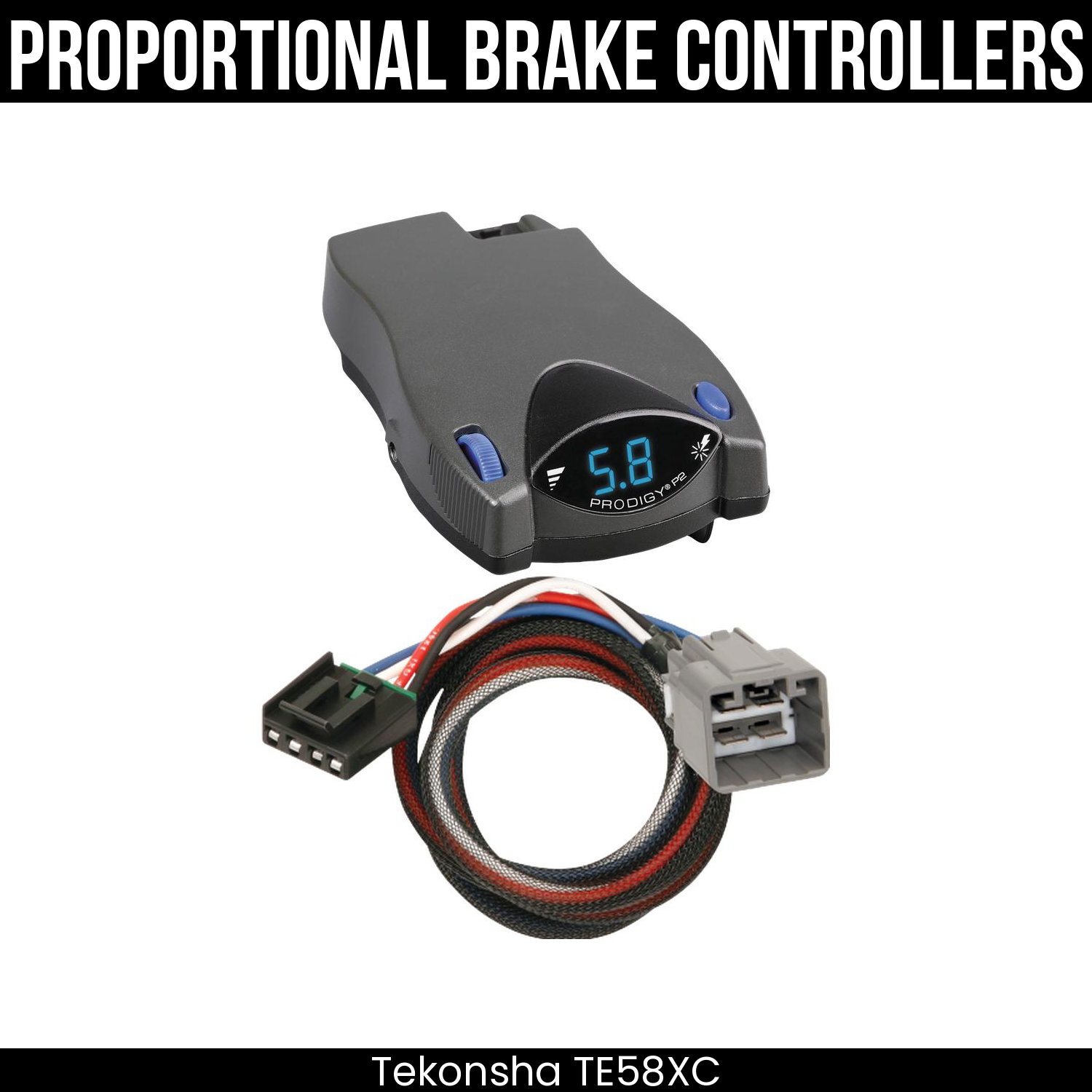Tekonsha Prodigy P2 Brake Control , Plug Adapter