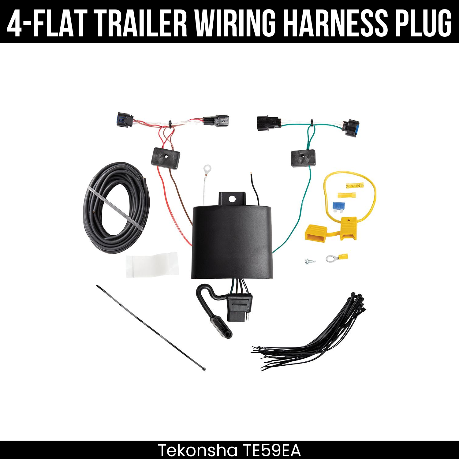 Trailer Wiring 4-Flat Plug Only