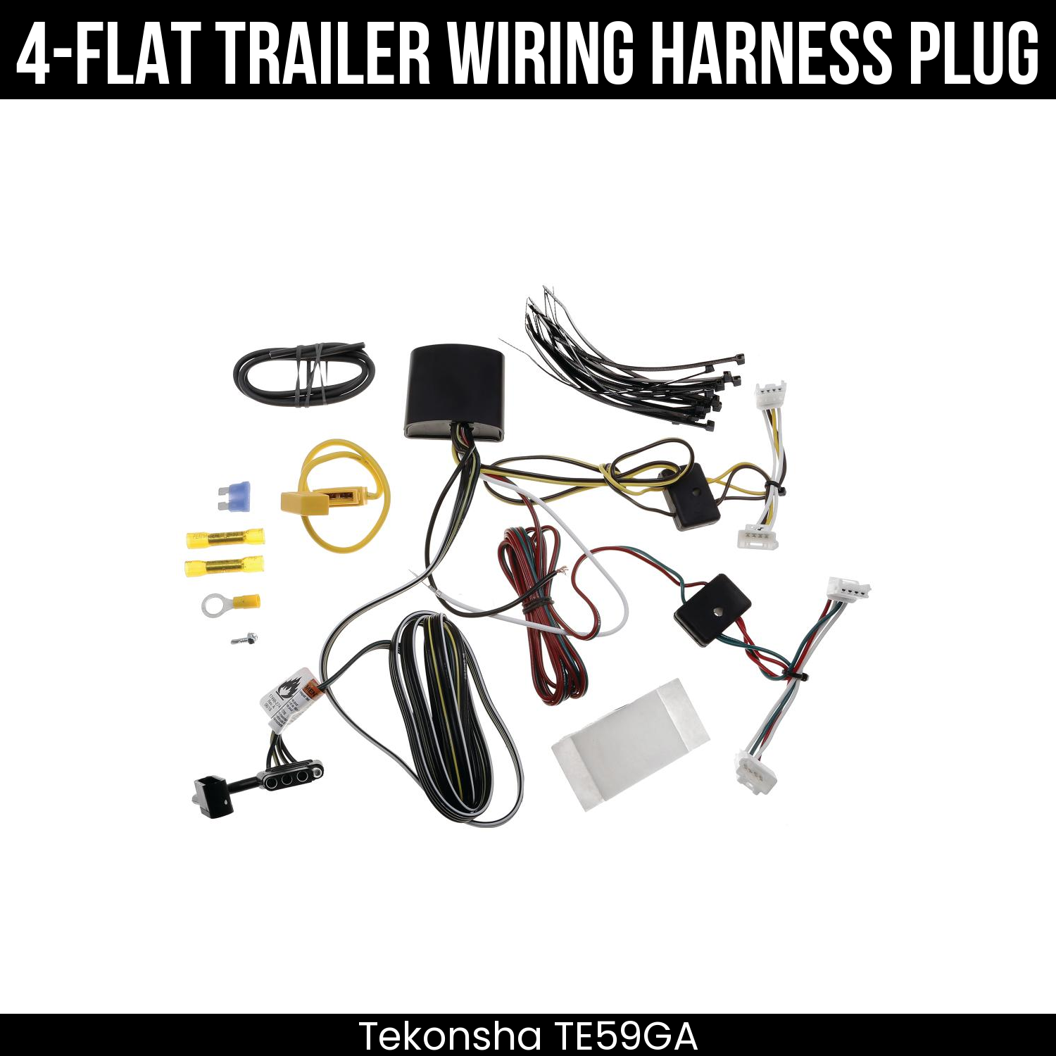Trailer Wiring 4-Flat Plug Only