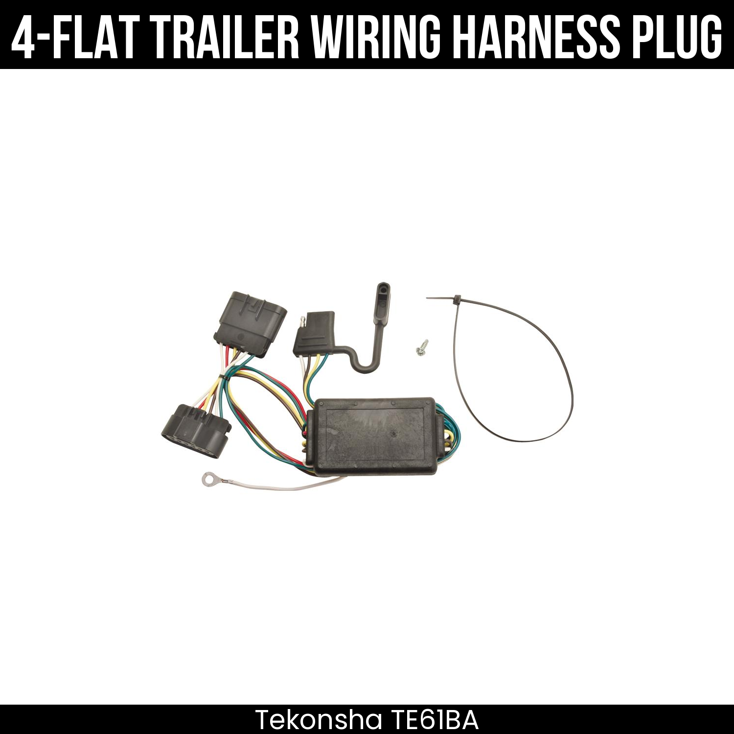 Trailer Wiring 4-Flat Plug Only