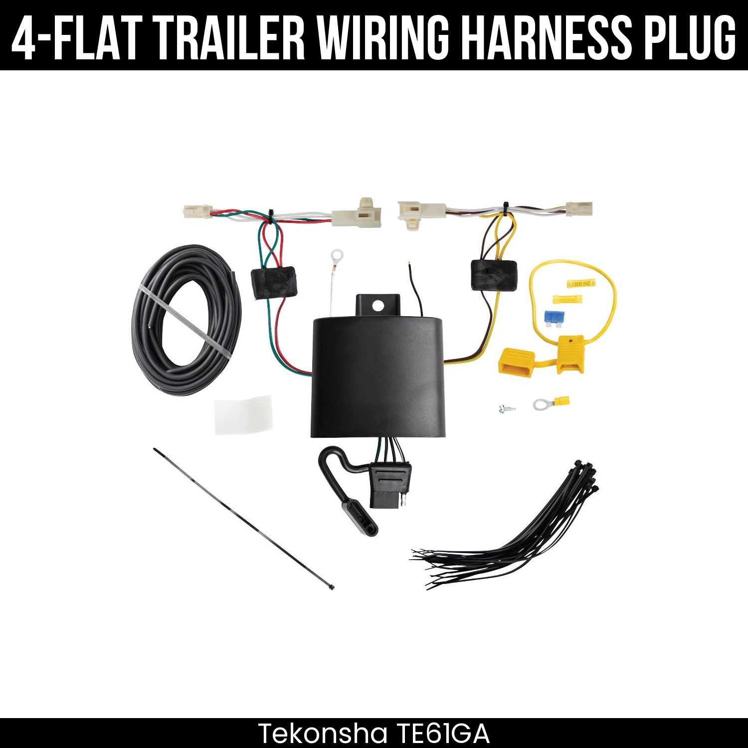 Trailer Wiring 4-Flat Plug Only