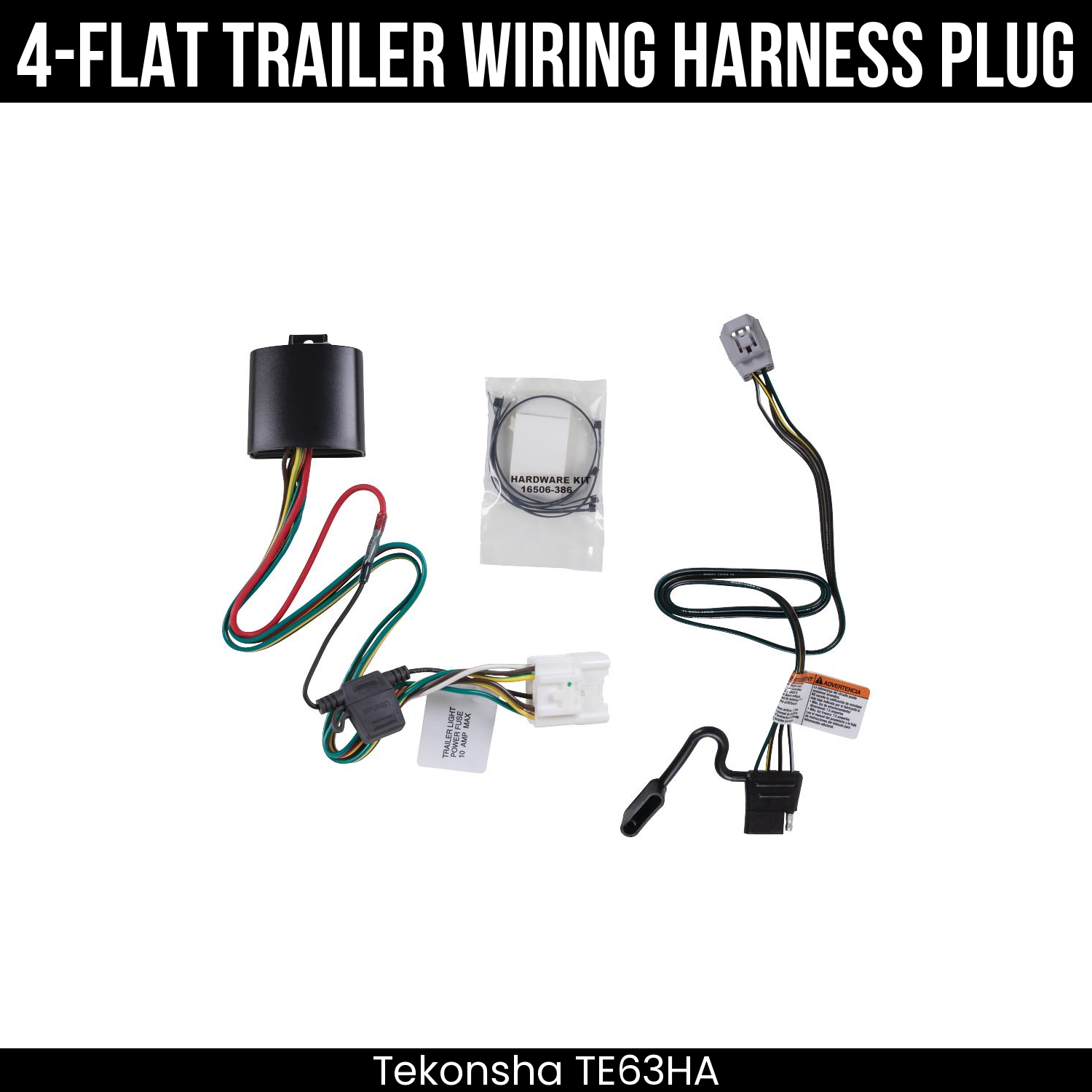 Trailer Wiring 4-Flat Plug Only