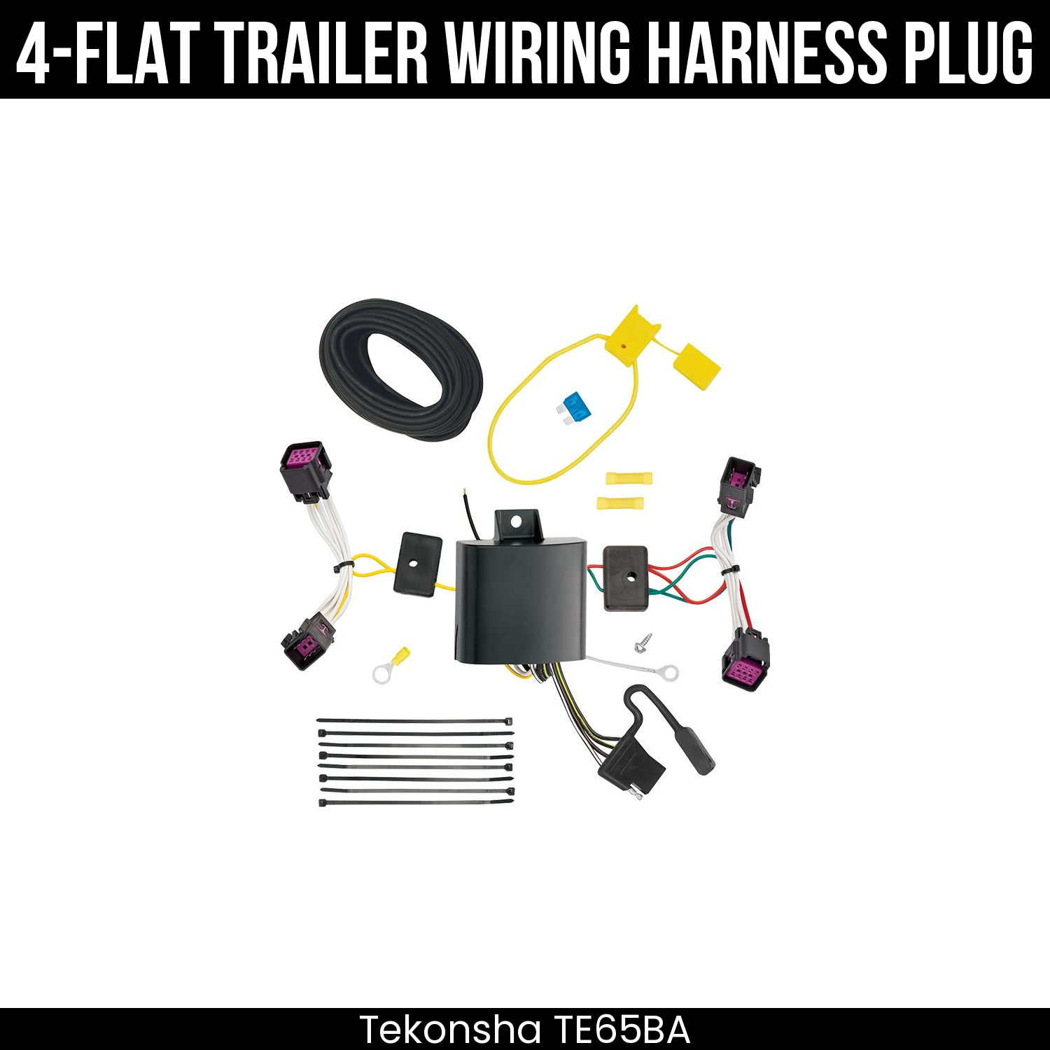Trailer Wiring 4-Flat Plug Only