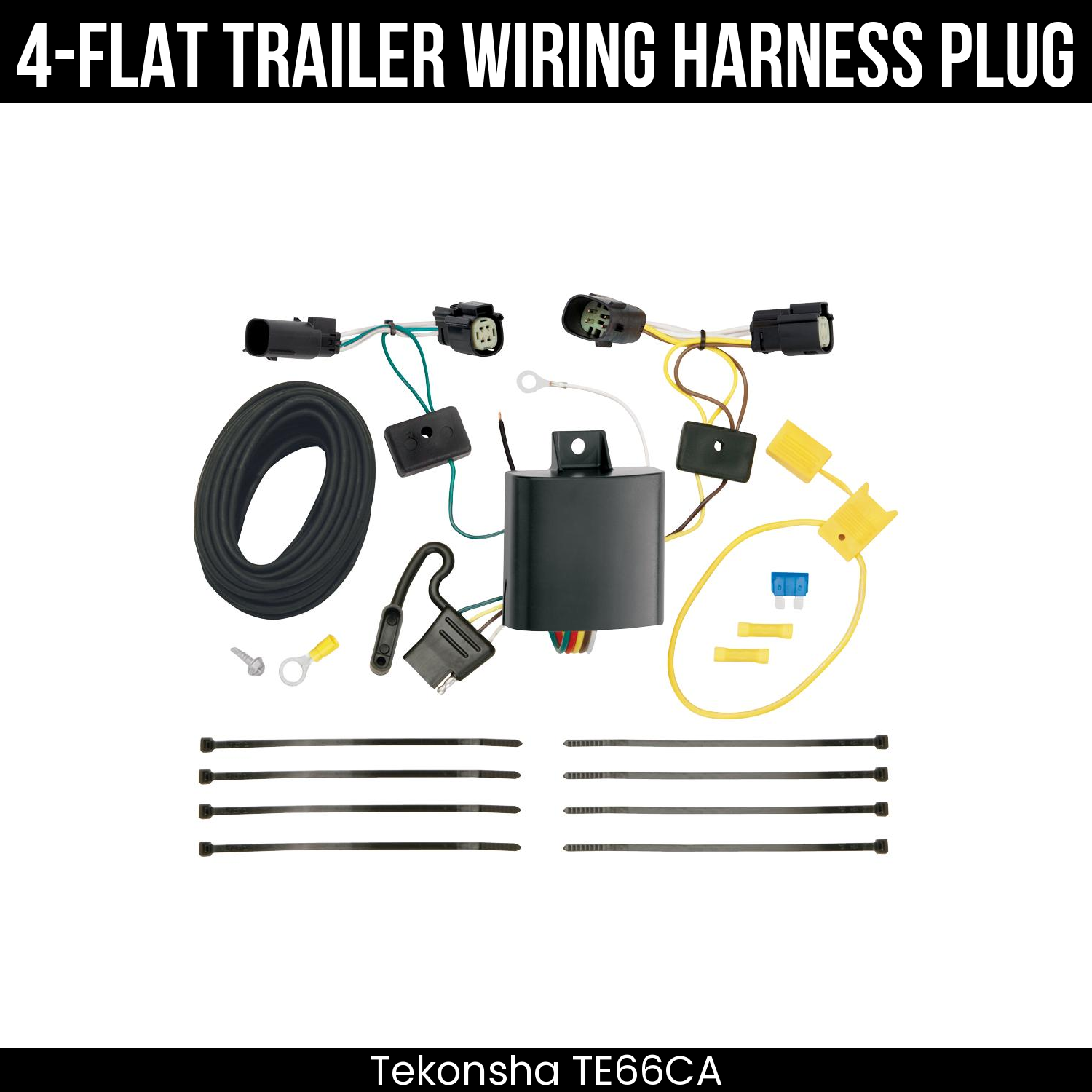 Trailer Wiring 4-Flat Plug Only