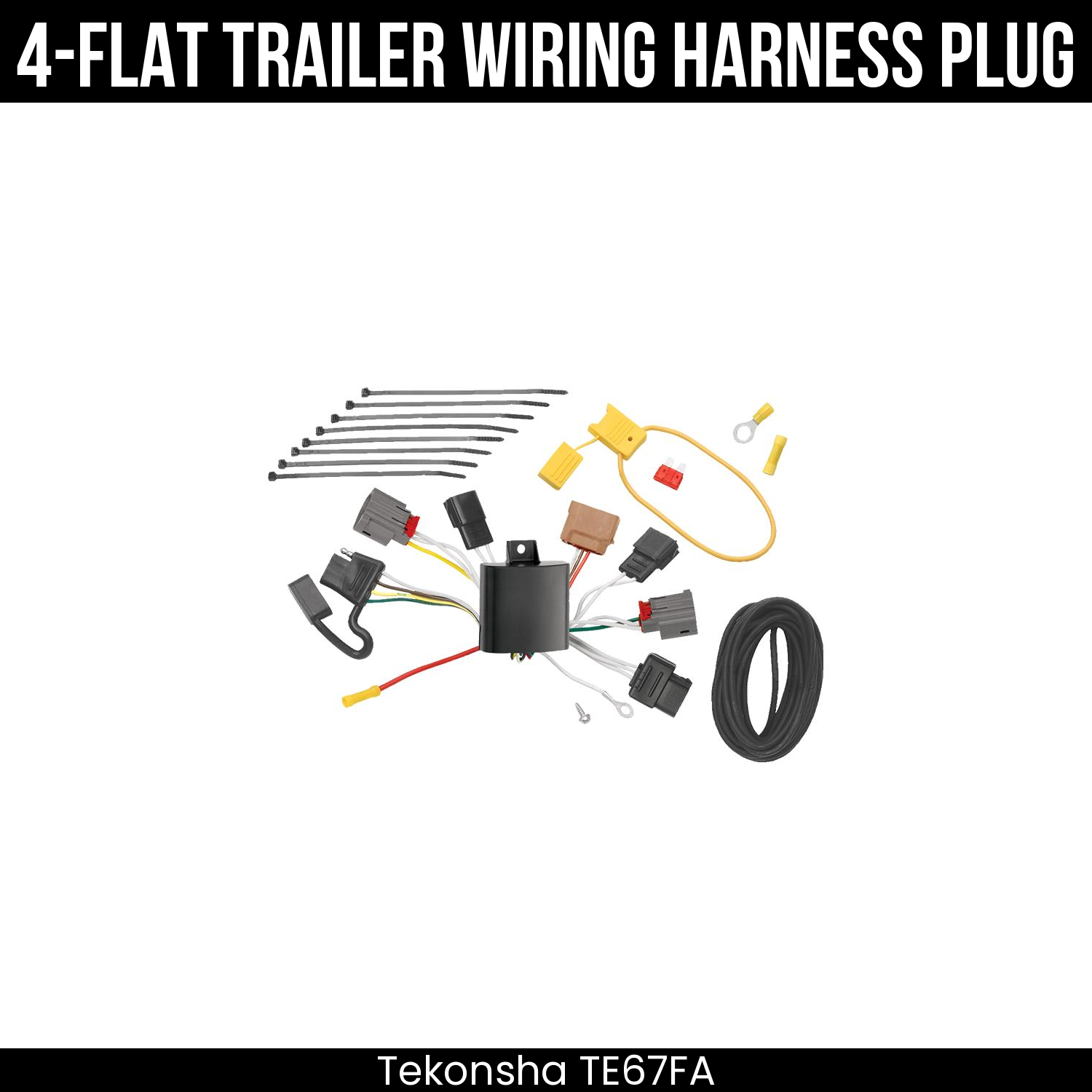 Trailer Wiring 4-Flat Plug Only